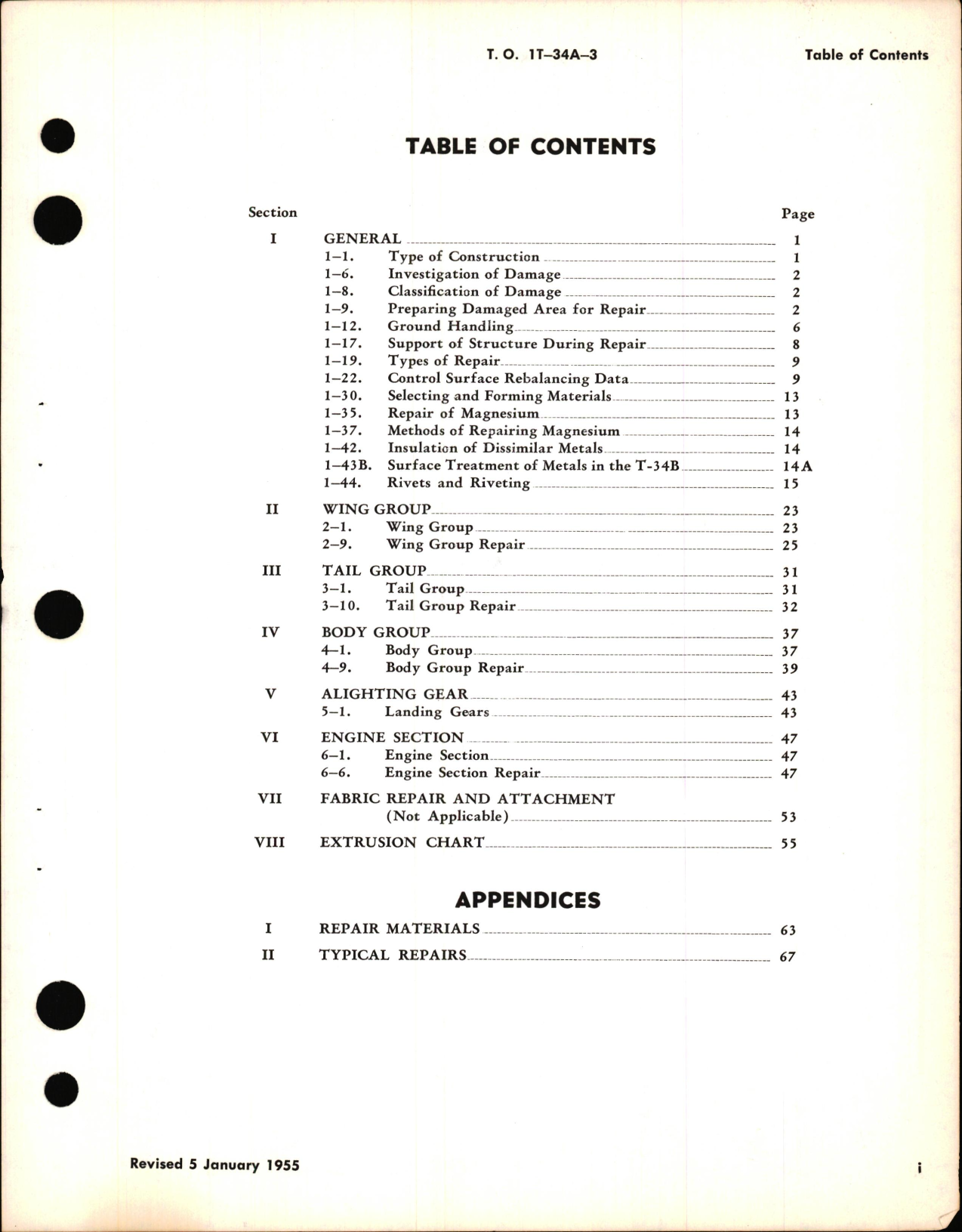 Sample page 5 from AirCorps Library document: Illustrated Parts Breakdown for T-34B Aircraft