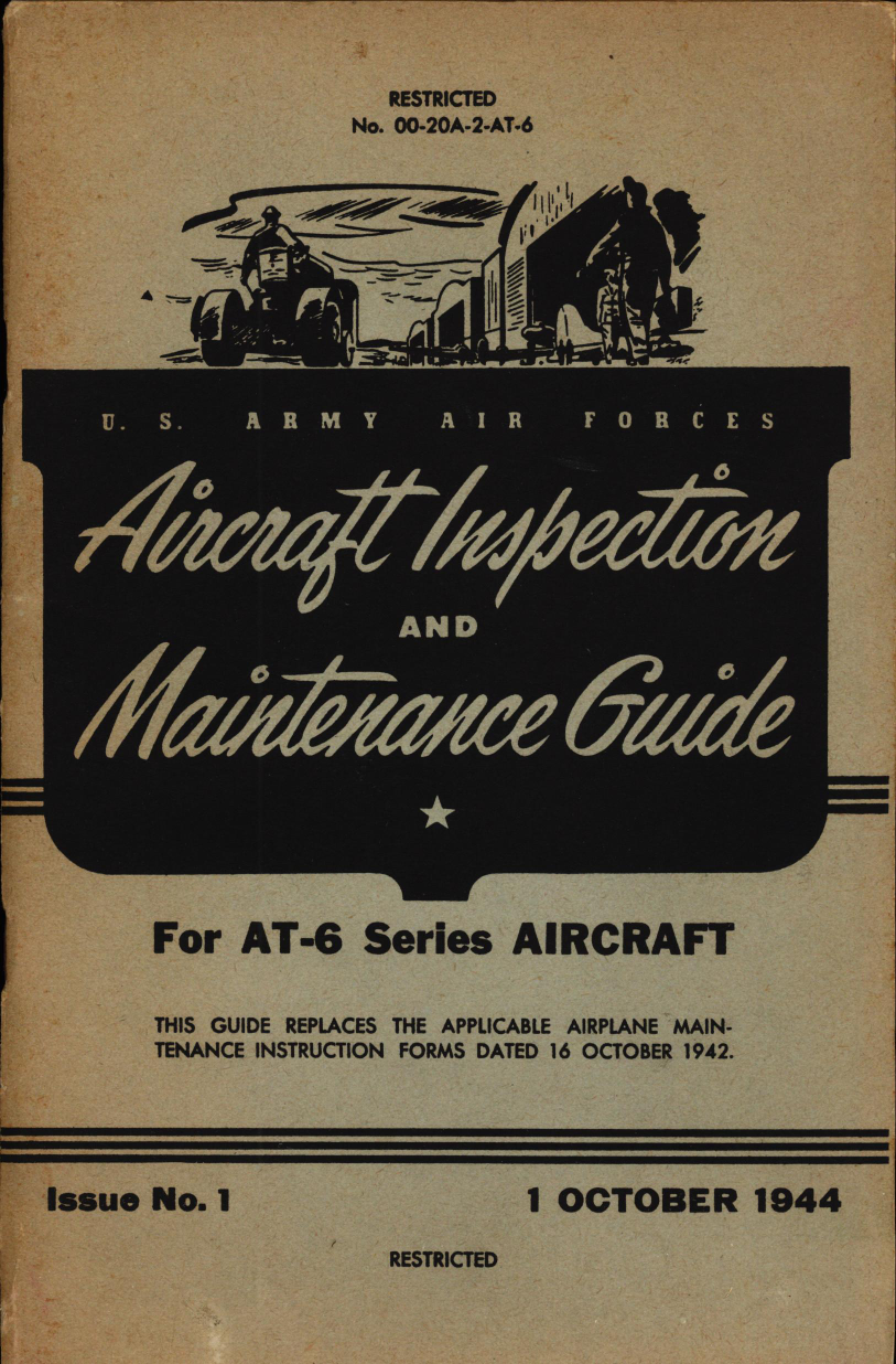 Sample page 1 from AirCorps Library document: Aircraft Inspection and Maintenance Guide for AT-6 Series Aircraft