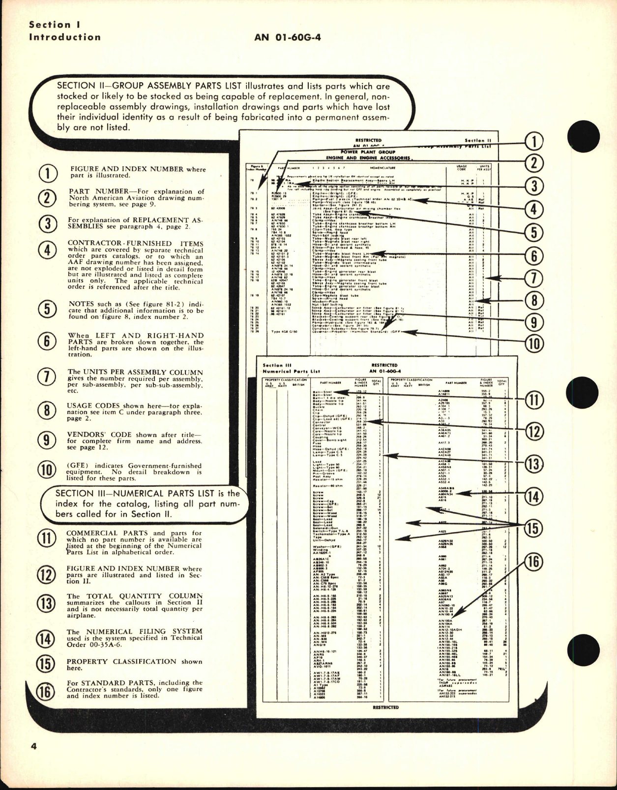 Sample page 6 from AirCorps Library document: Parts Catalog for B-25H, B-25J, and PBJ