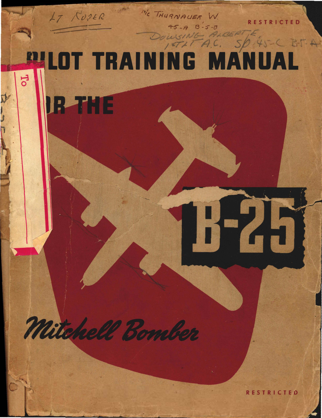 Sample page 1 from AirCorps Library document: Pilot Training Manual for the B-25 Mitchell Bomber
