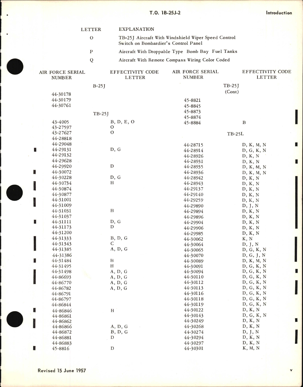 Sample page 5 from AirCorps Library document: Maintenance Instructions for B-25J, TB-25J, TB-25L-1, and TB-25N