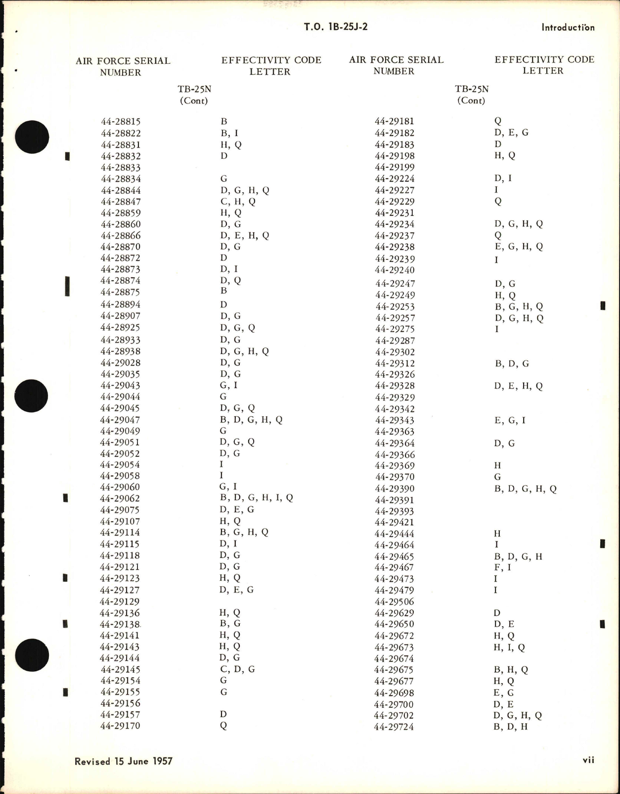 Sample page 7 from AirCorps Library document: Maintenance Instructions for B-25J, TB-25J, TB-25L-1, and TB-25N