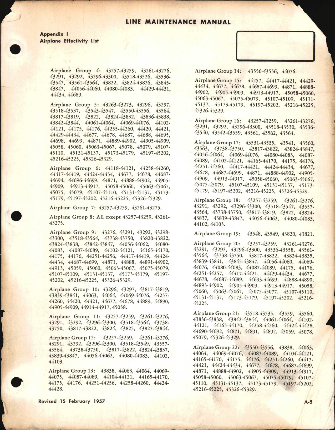 Sample page 6 from AirCorps Library document: DC-6 Line Maintenance Manual