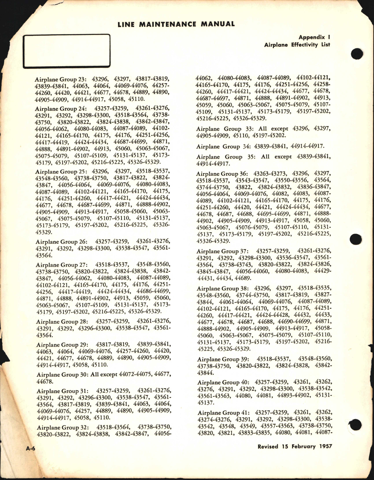 Sample page 7 from AirCorps Library document: DC-6 Line Maintenance Manual