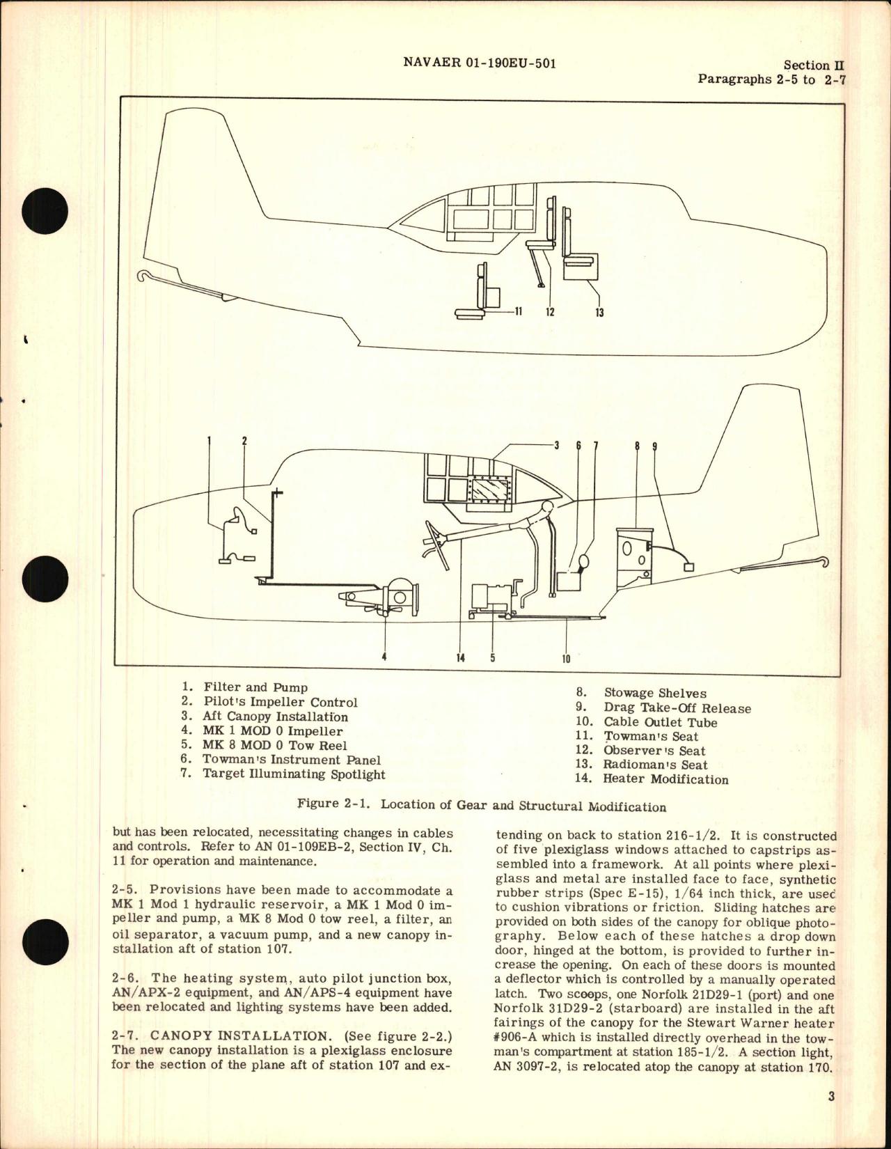 Sample page 7 from AirCorps Library document: Handbook of Instructions with Parts Catalog for TBM-3U