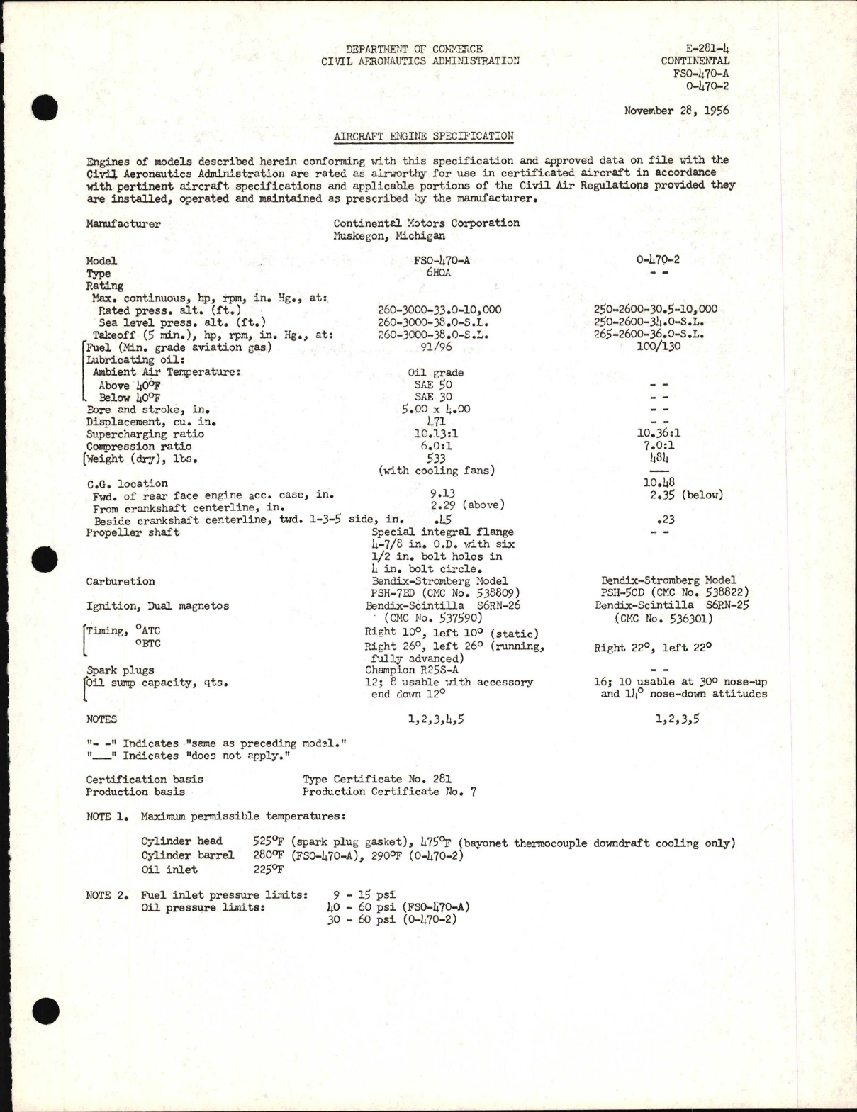 Sample page 1 from AirCorps Library document: FSO-470-A and 0-470-2