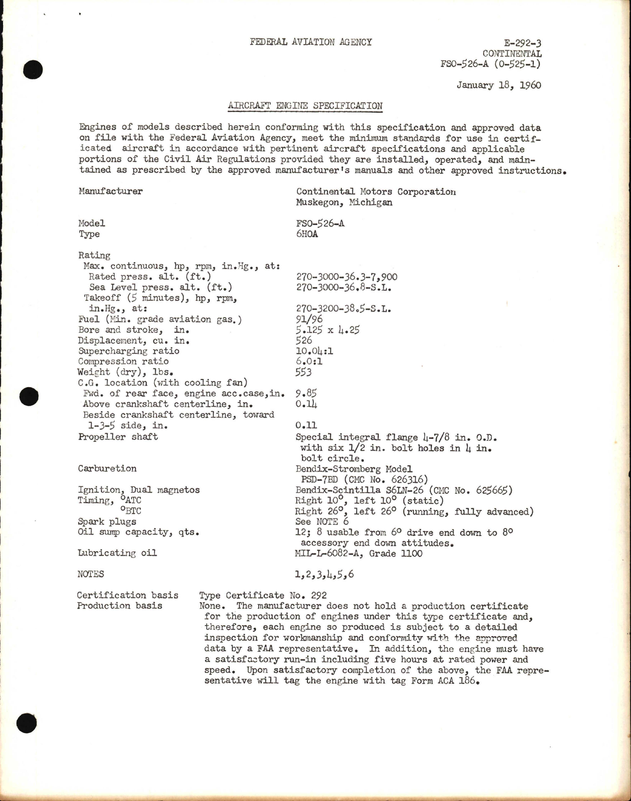 Sample page 1 from AirCorps Library document: FSO-526-A and 0-525-1