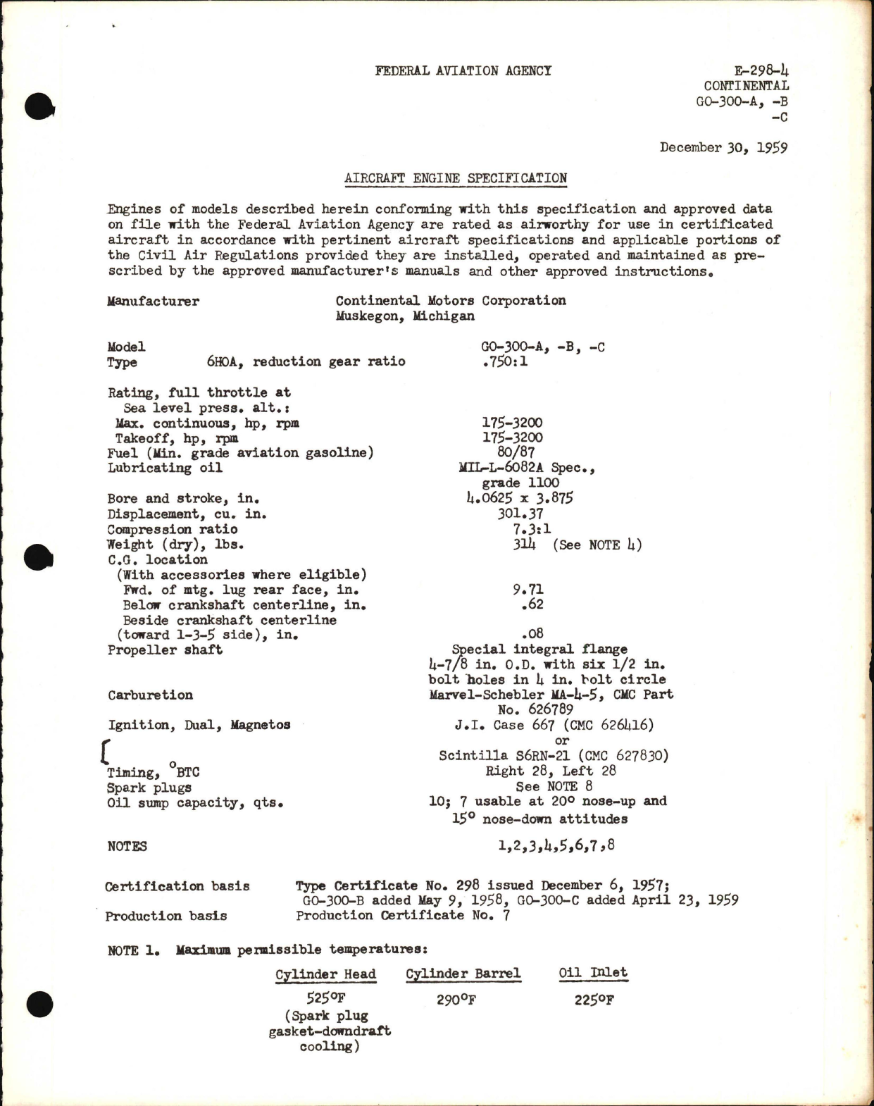 Sample page 1 from AirCorps Library document: GO-300-A, GO-300-B, and GO-300-C