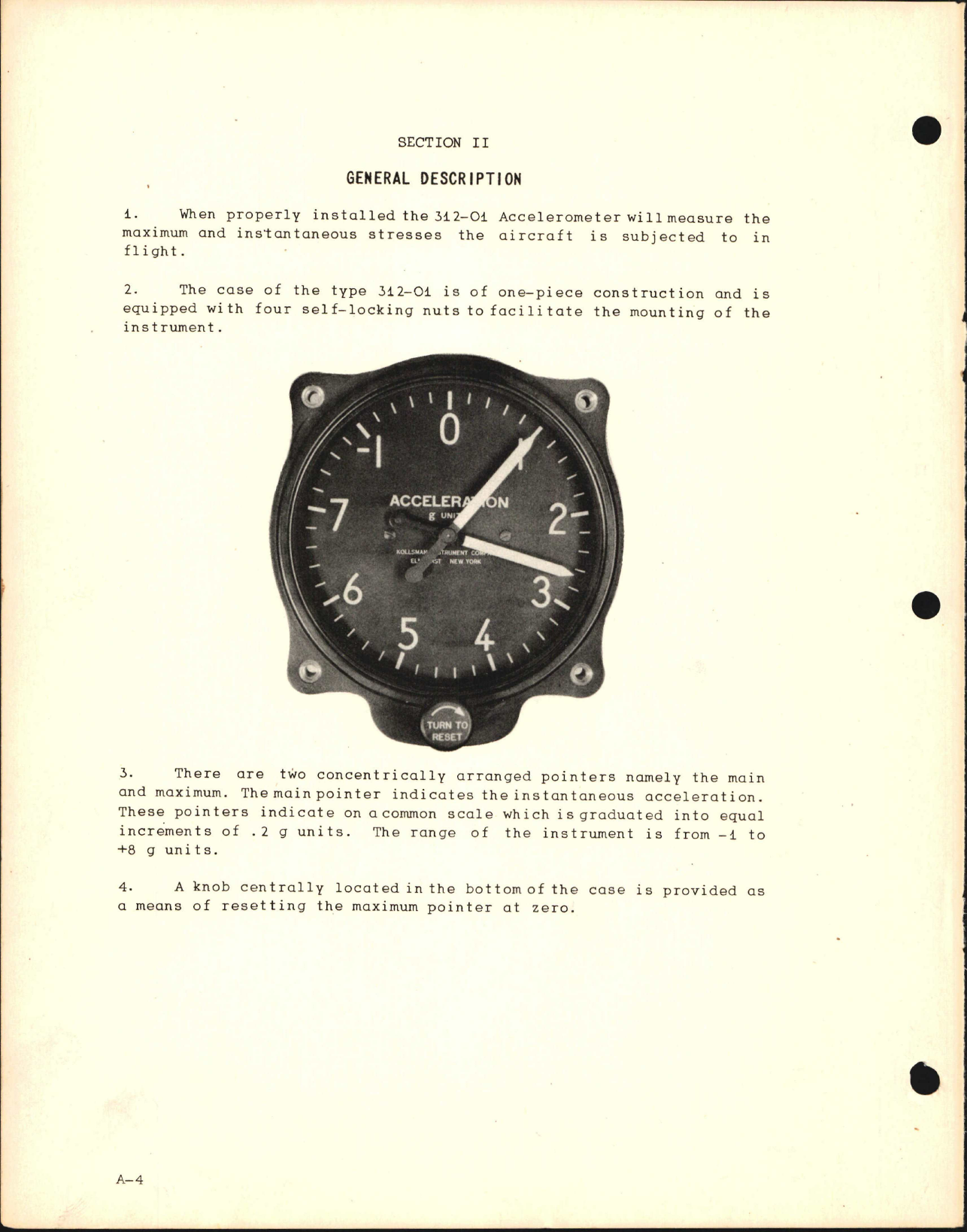 Sample page 8 from AirCorps Library document: Kollsman Instrument Maintenance Manual