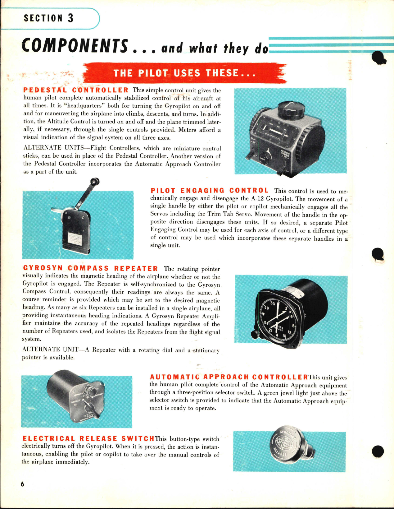 Sample page 8 from AirCorps Library document: Operation and Service for Model A-12 Gyropilot Flight Control