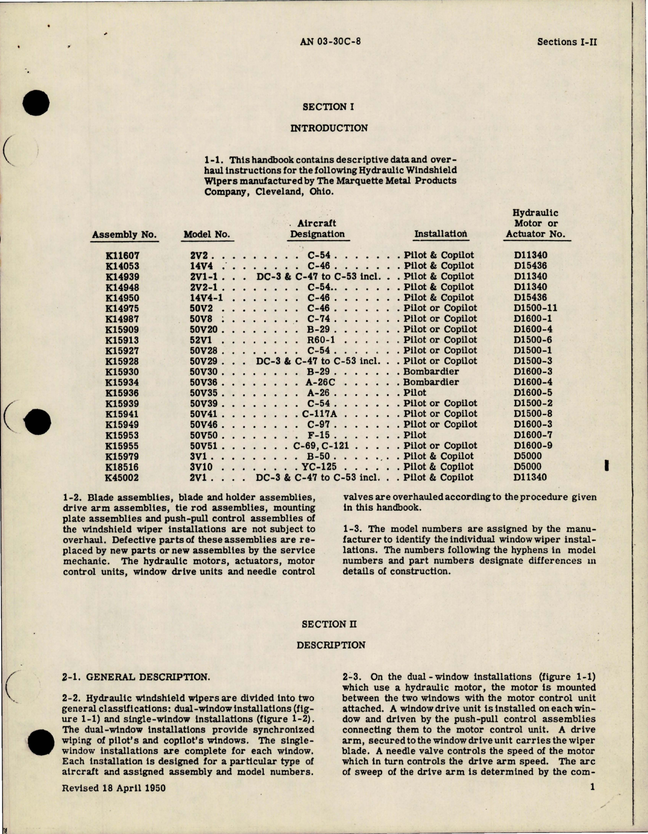 Sample page 7 from AirCorps Library document: Overhaul Instructions for Hydraulic Windshield Wipers 