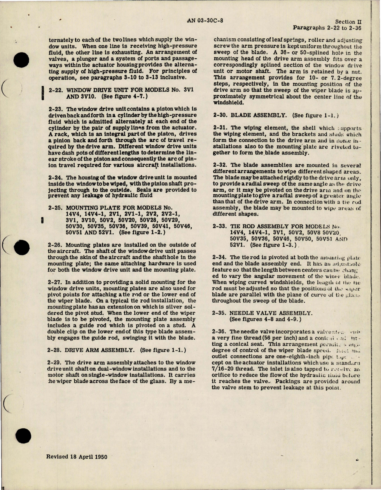 Sample page 9 from AirCorps Library document: Overhaul Instructions for Hydraulic Windshield Wipers 