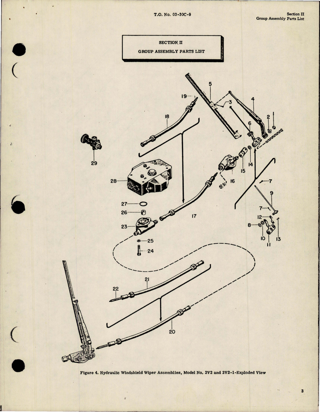 Sample page 9 from AirCorps Library document: Parts Catalog for Hydraulic Windshield Wipers 