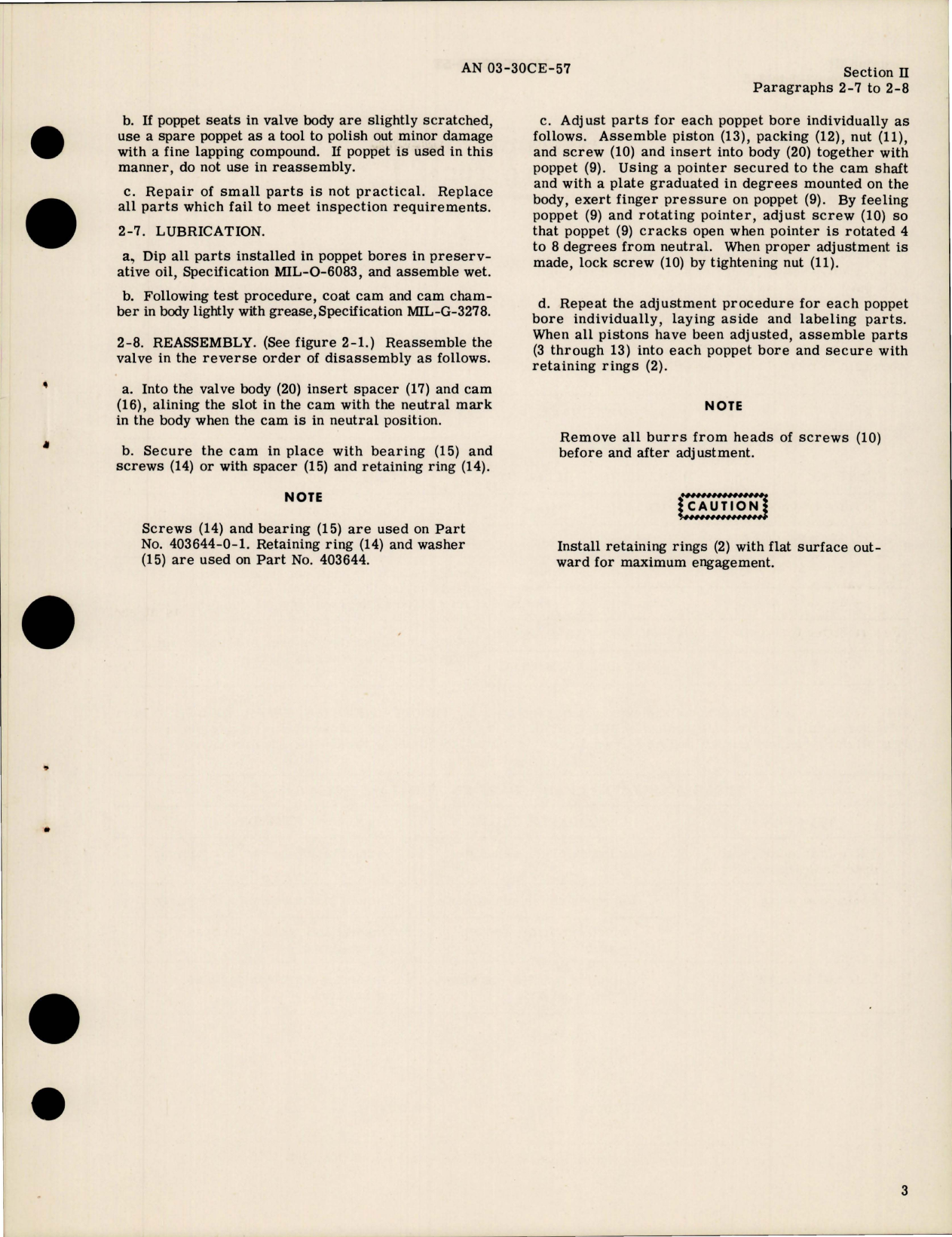 Sample page 5 from AirCorps Library document: Overhaul Instructions for Four-Way Hydraulic Selector Valves - 1500 psi 