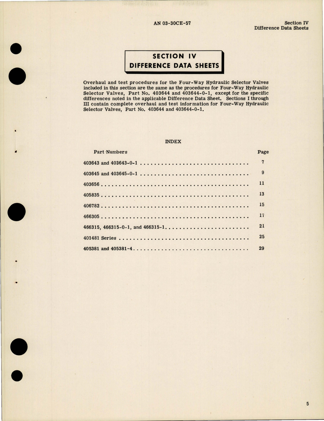 Sample page 7 from AirCorps Library document: Overhaul Instructions for Four-Way Hydraulic Selector Valves - 1500 psi 