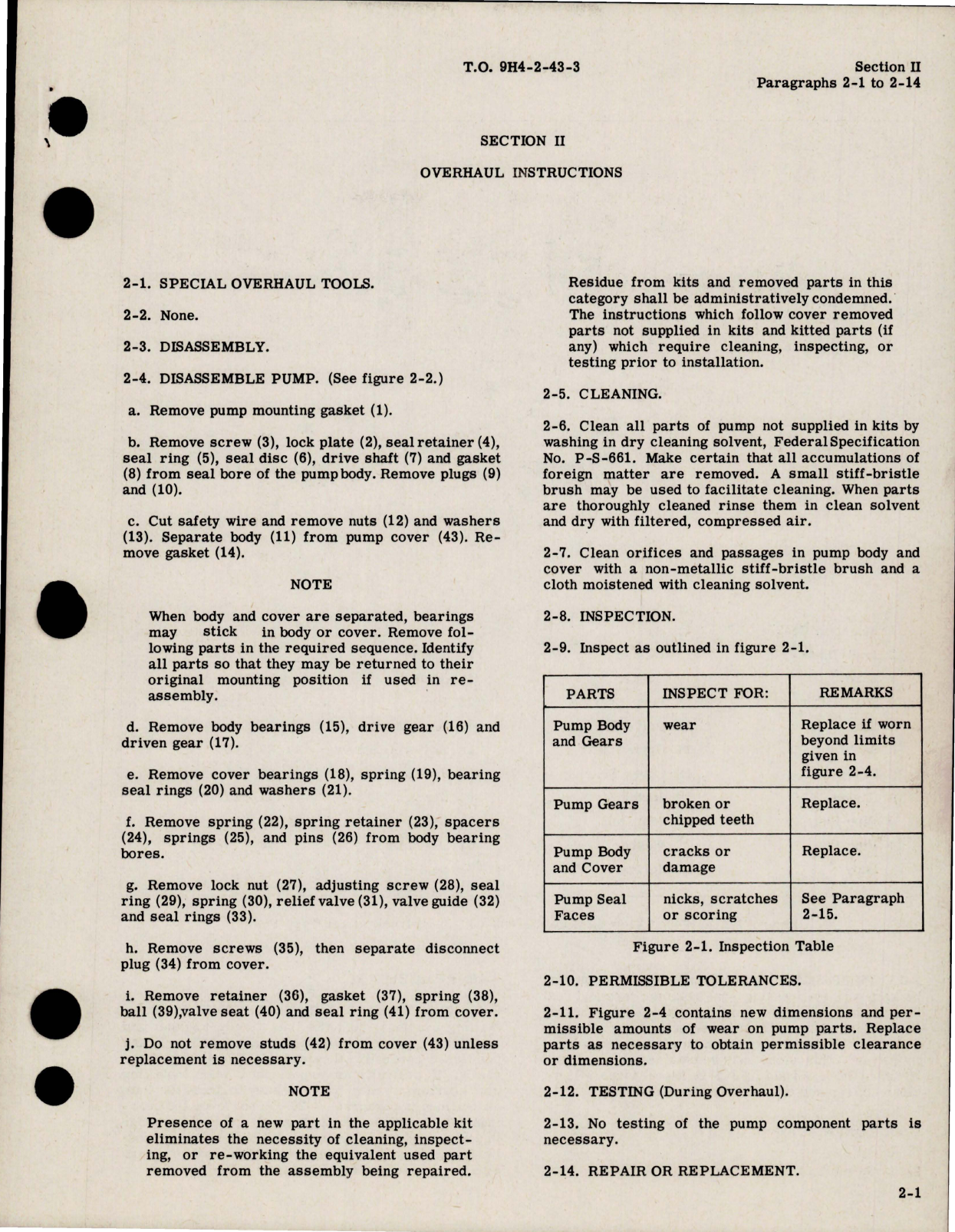 Sample page 7 from AirCorps Library document: Overhaul Instructions for Hydraulic Gear Type Pump - Model 011022 Series 