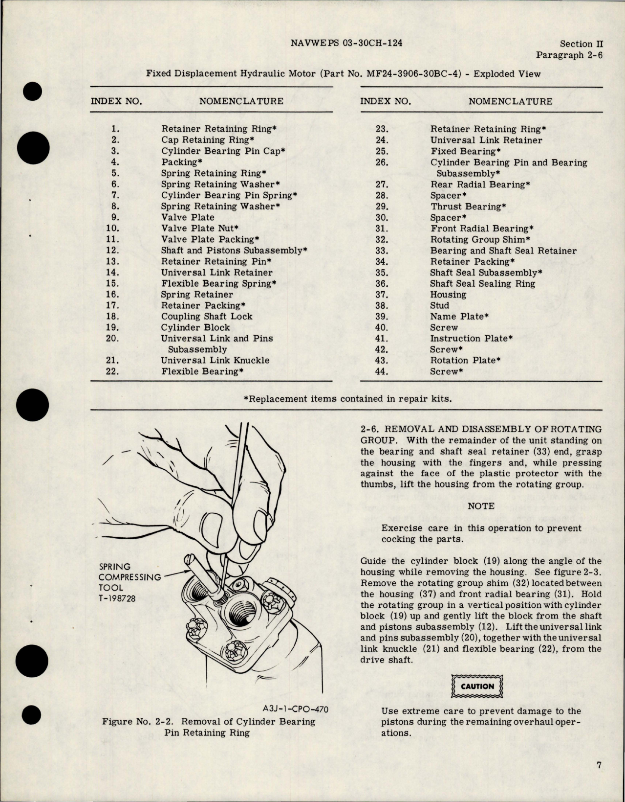 Sample page 9 from AirCorps Library document: Overhaul Instructions for Hydraulic Motor Assembly - Part MF24-3906-30BC-4 