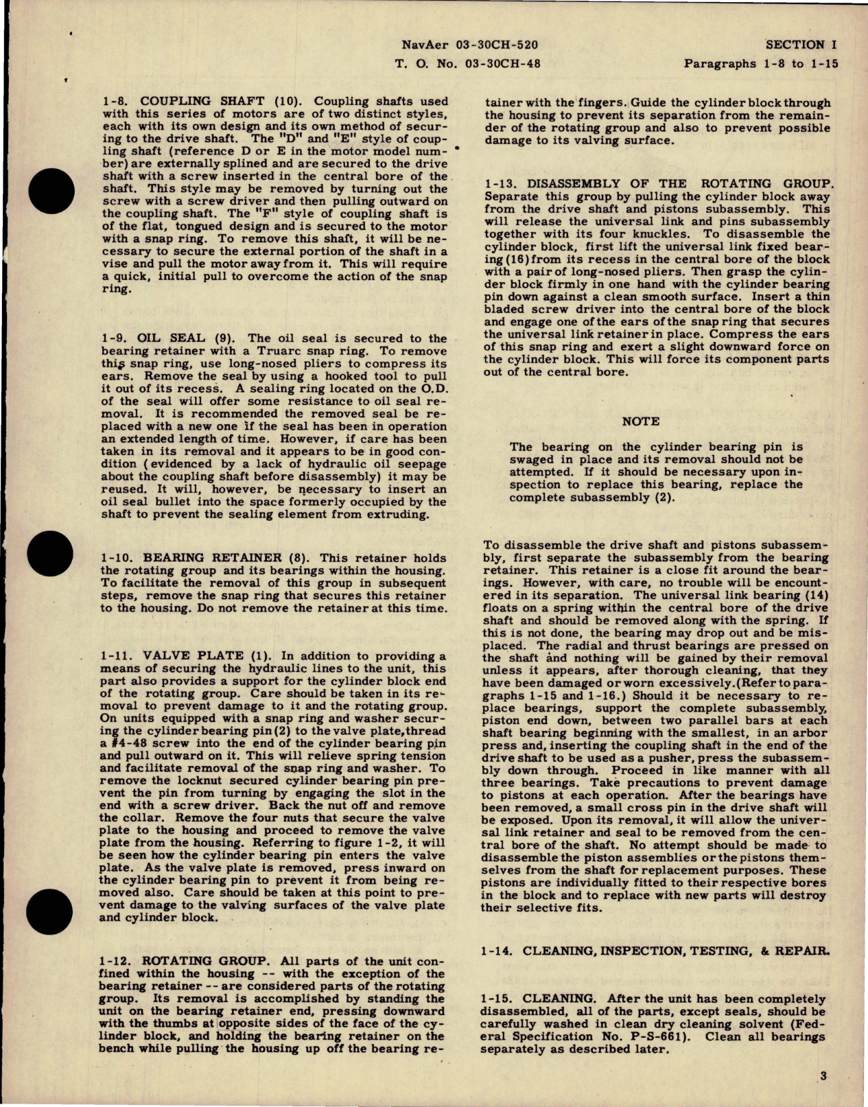 Sample page 7 from AirCorps Library document: Overhaul Instructions with Parts Catalog for Hydraulic Motors - Models MF24-3906 Series