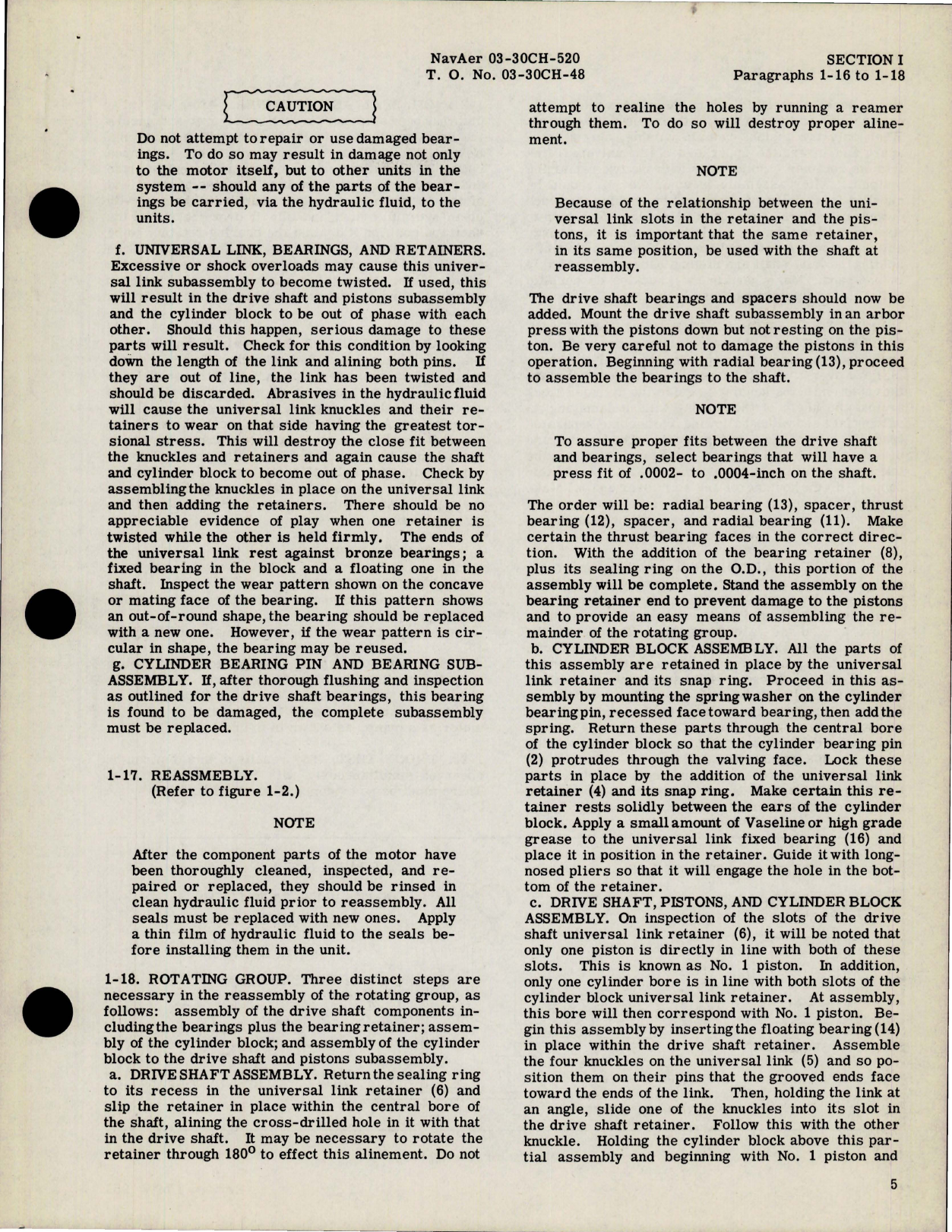Sample page 7 from AirCorps Library document: Overhaul Instructions with Parts Catalog for Hydraulic Motors - Models MF-3906-2 Series 