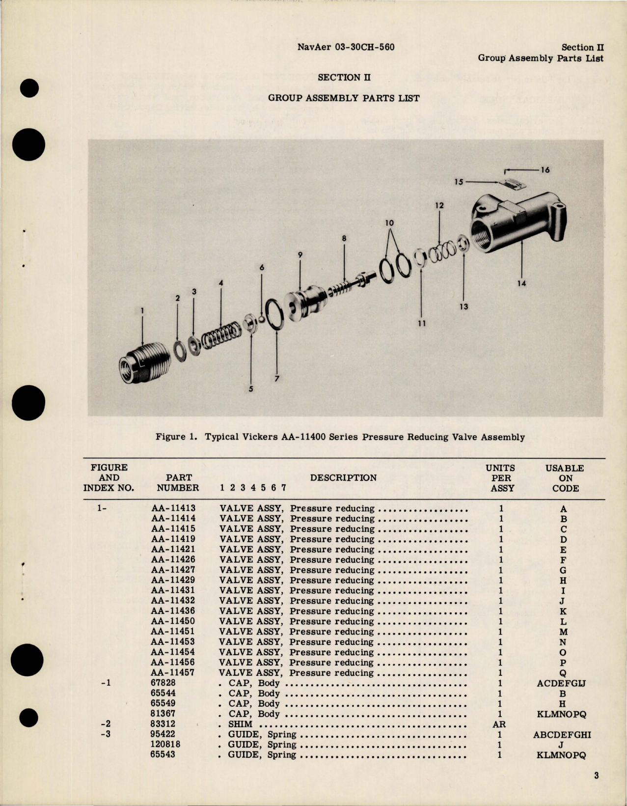 Sample page 5 from AirCorps Library document: Illustrated Parts Breakdown for Pressure Reducing Valve Assemblies - Model AA-114 Series