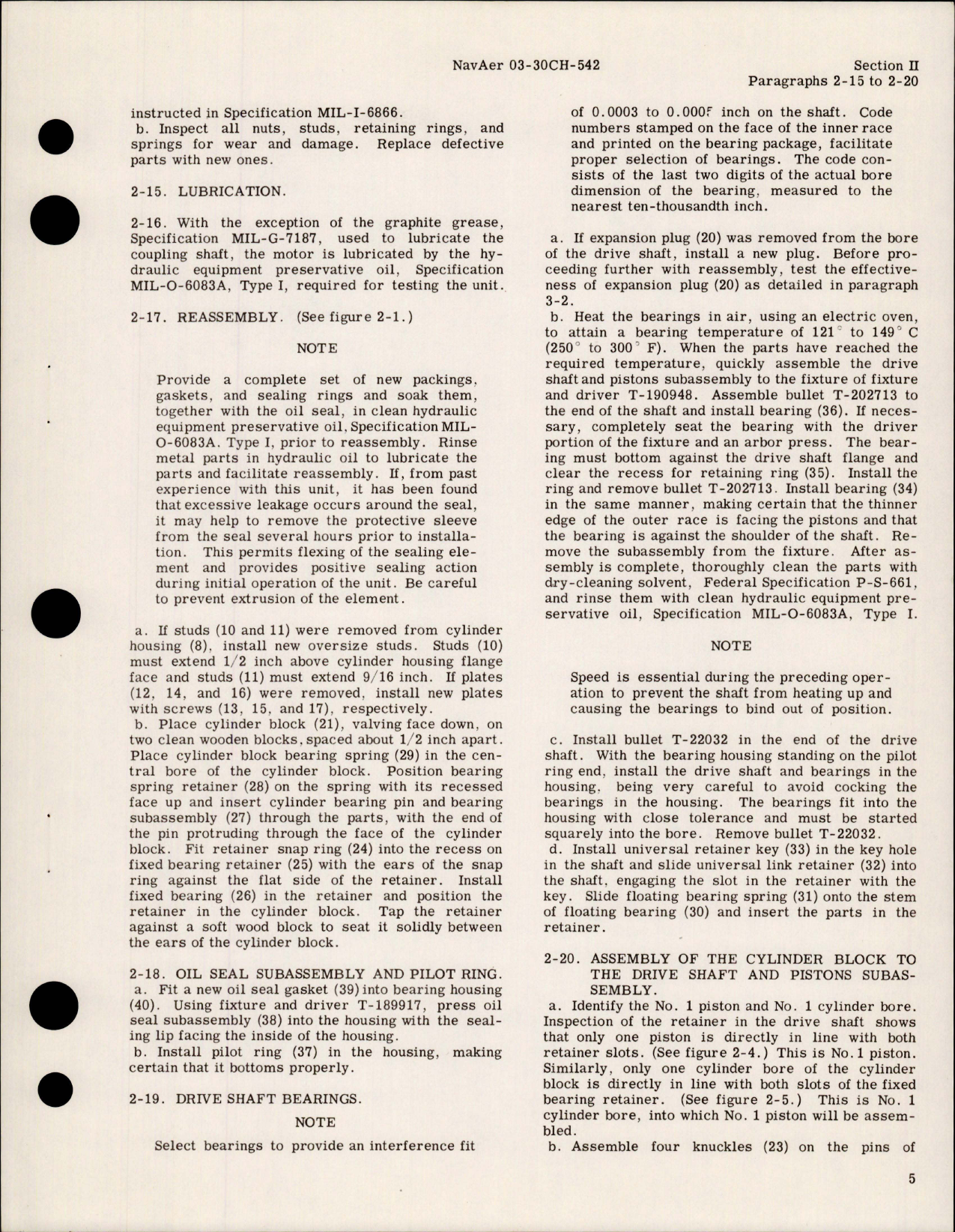 Sample page 9 from AirCorps Library document: Overhaul Instructions for Hydraulic Motor Assemblies