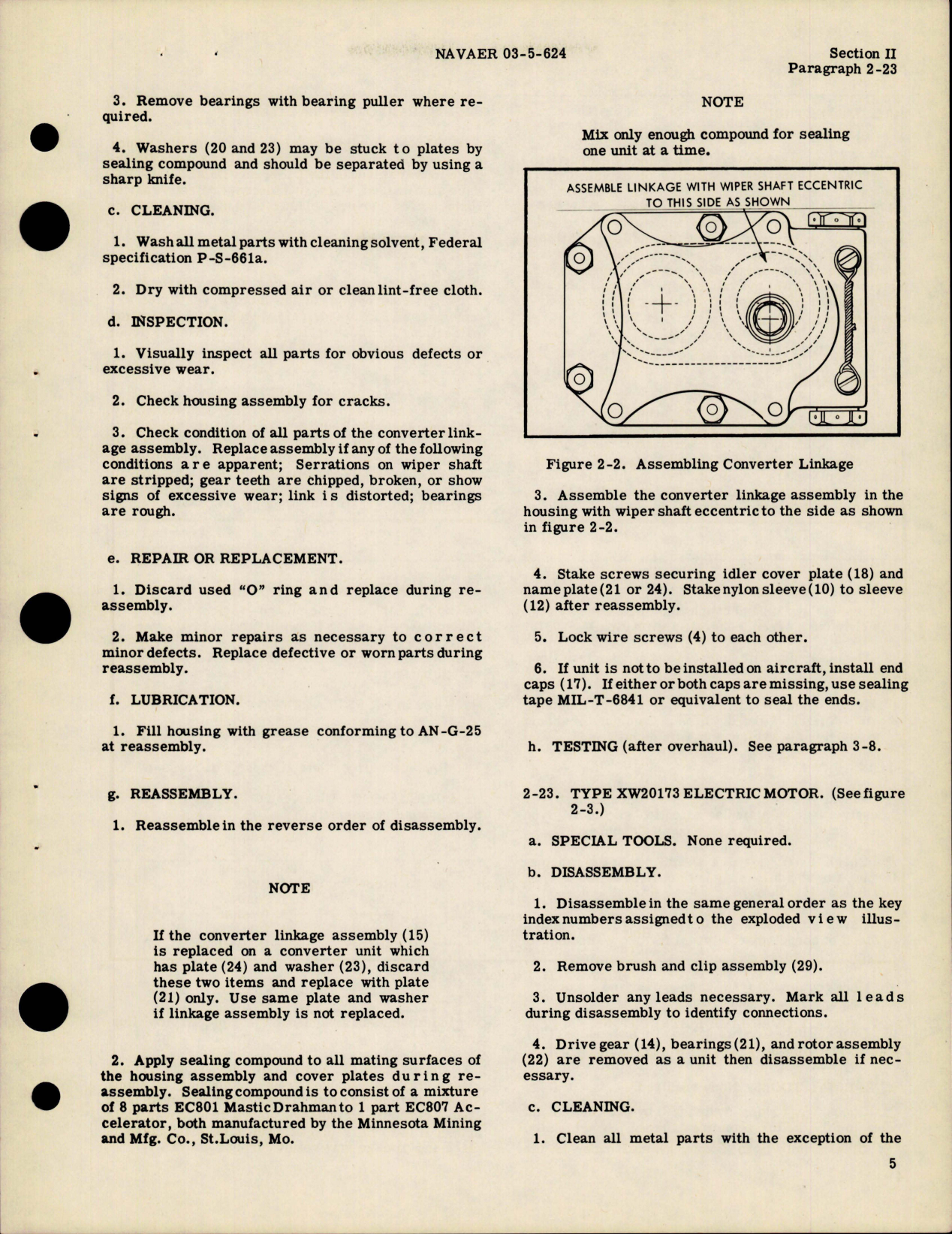 Sample page 7 from AirCorps Library document: Overhaul Instructions for Electric Windshield Wiper Systems XW20101 Series 