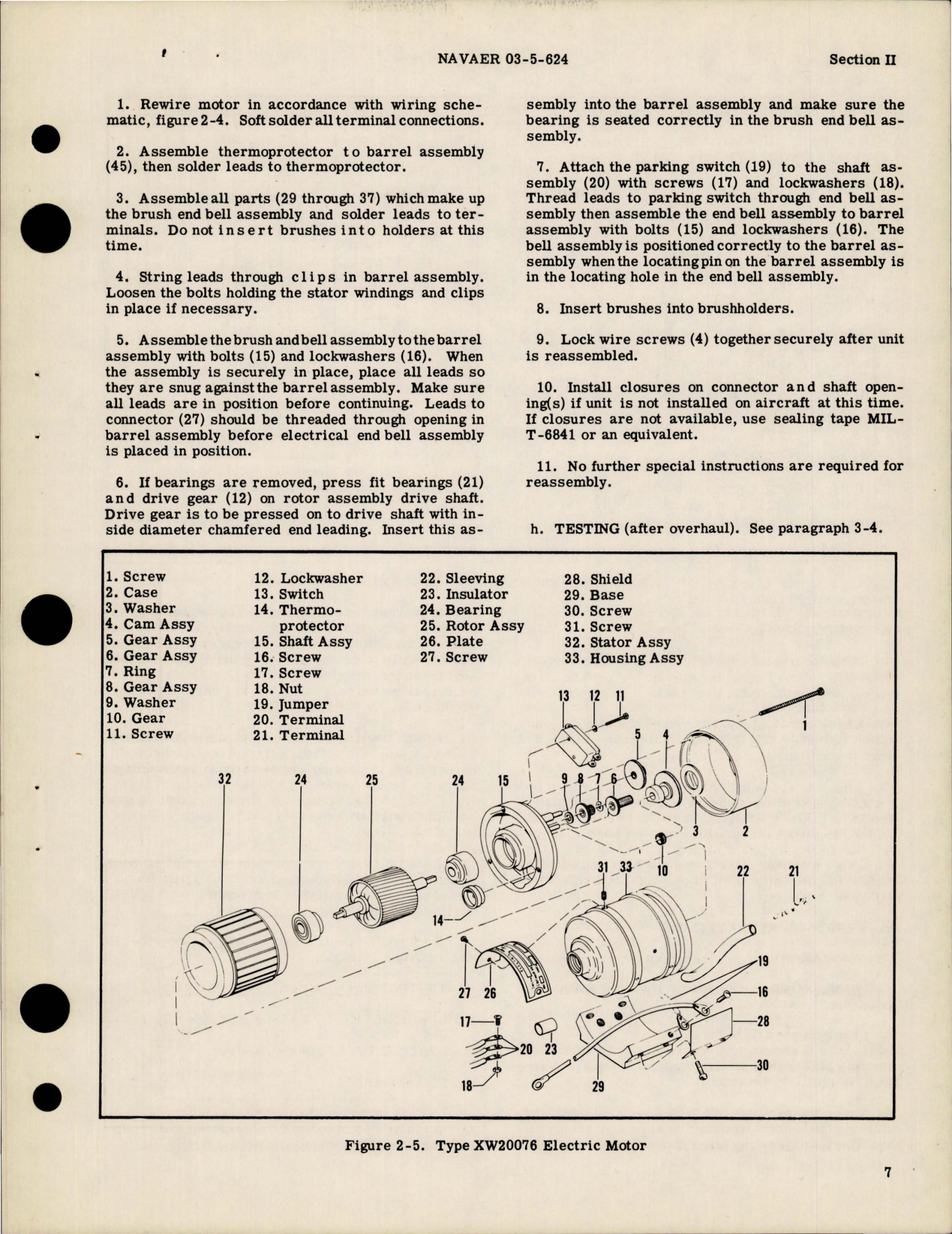 Sample page 9 from AirCorps Library document: Overhaul Instructions for Electric Windshield Wiper Systems XW20101 Series 