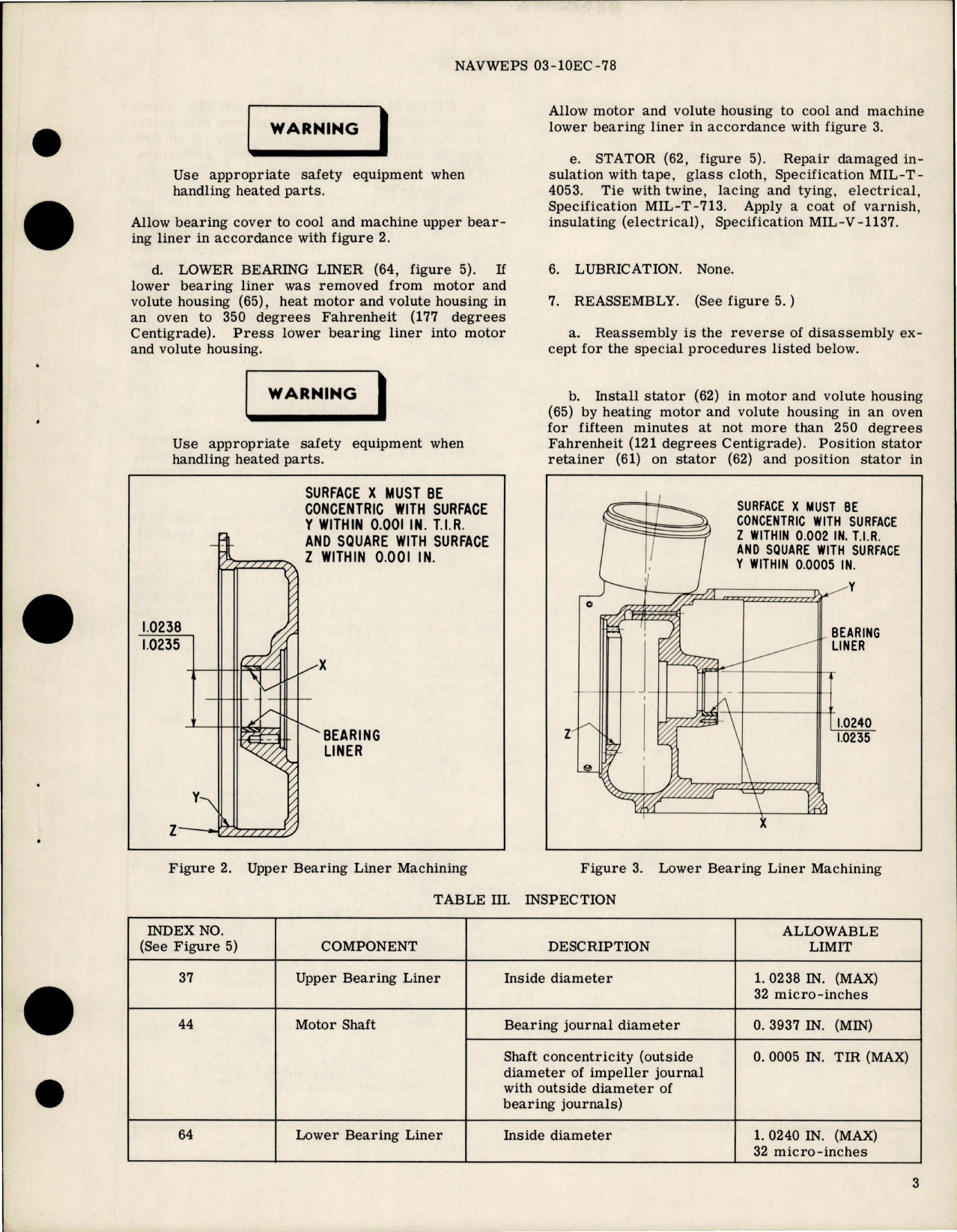 Sample page 5 from AirCorps Library document: Overhaul Instructions with Parts Breakdown for Submerged Booster Pump - Model TB139000-1