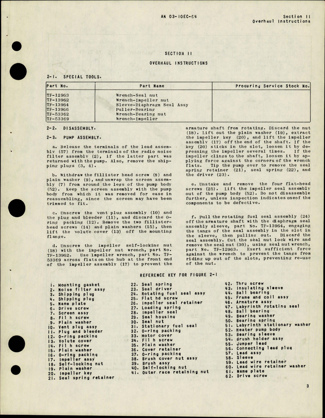 Sample page 5 from AirCorps Library document: Overhaul Instructions for Submerged Heater Pump - Model TF-53300-1