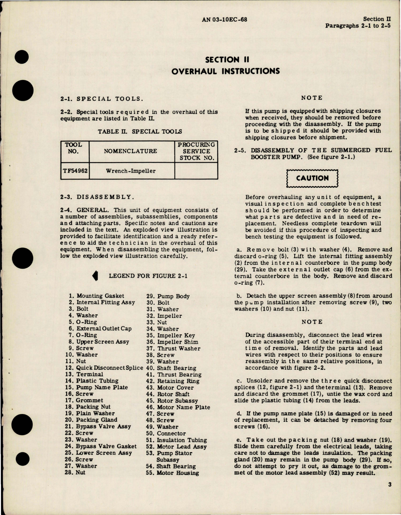 Sample page 7 from AirCorps Library document: Overhaul Instructions for Submerged Fuel Booster Pump - Models TF57000-1, TF59700 and TF59700-1 