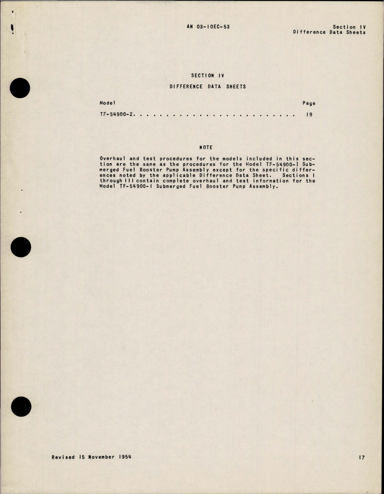 Sample page 5 from AirCorps Library document: Overhaul Instructions for Submerged Fuel Booster Pumps - TF-54900 Series