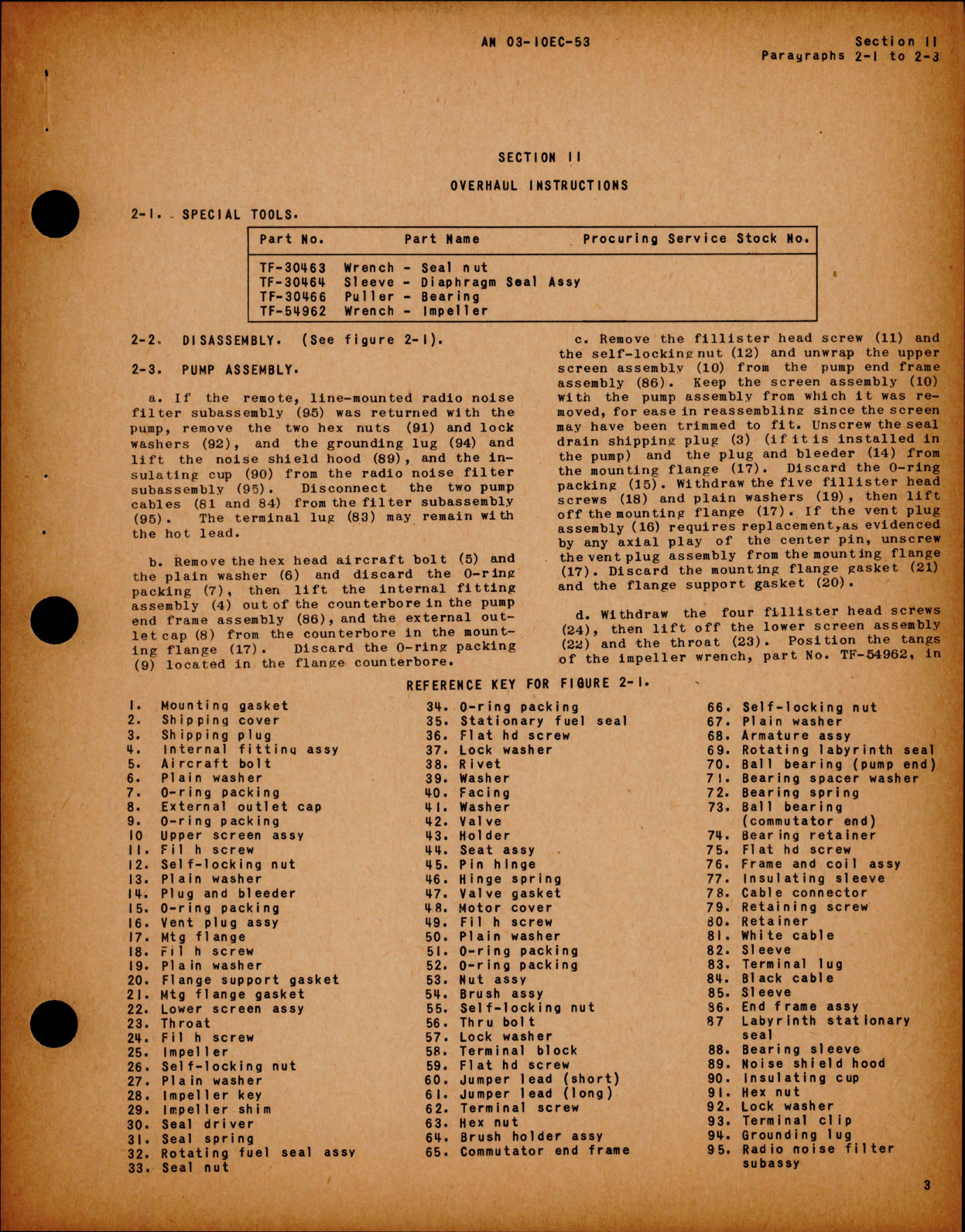 Sample page 5 from AirCorps Library document: Overhaul Instructions for Submerged Fuel Booster Pumps - TF-54900-1