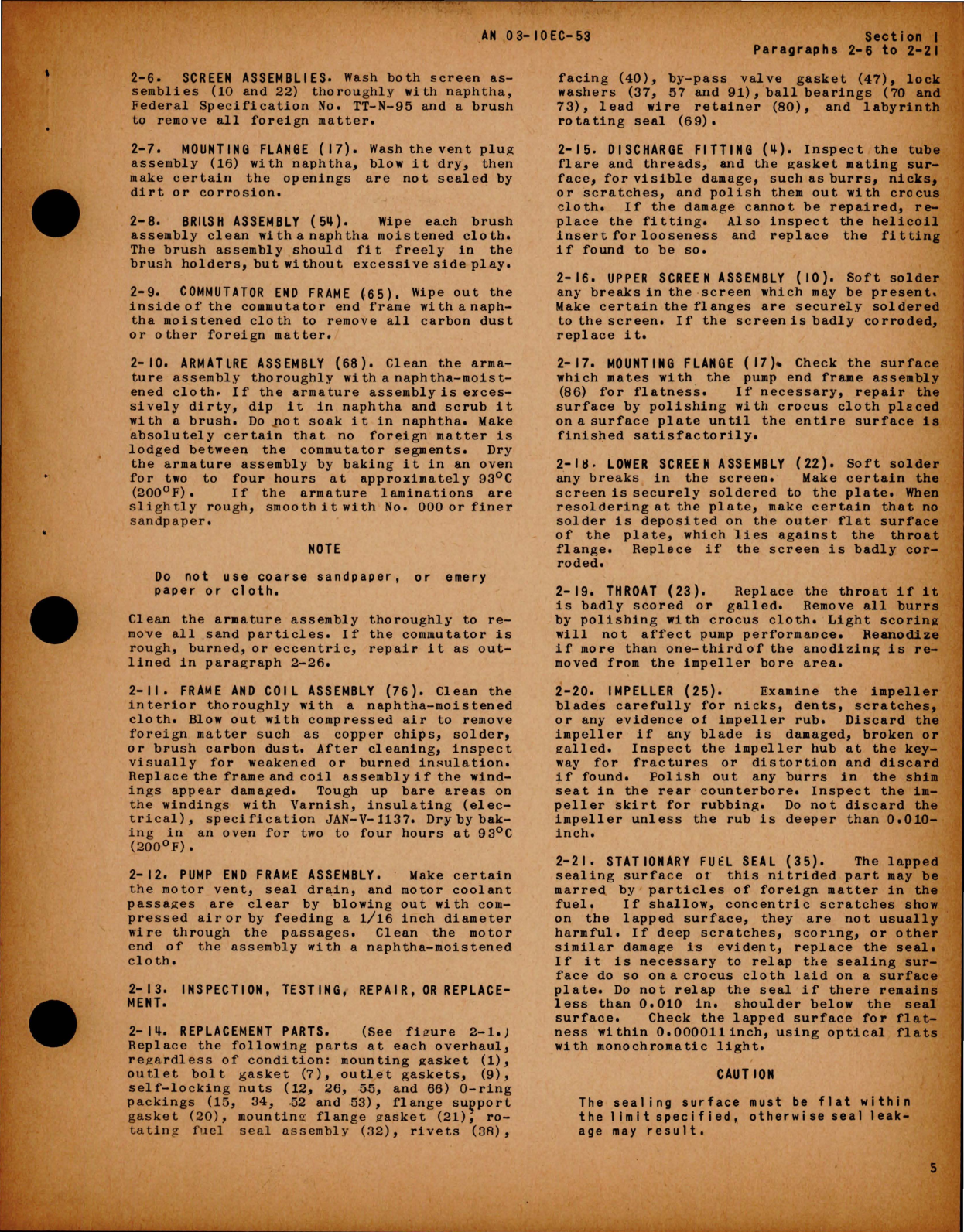 Sample page 7 from AirCorps Library document: Overhaul Instructions for Submerged Fuel Booster Pumps - TF-54900-1