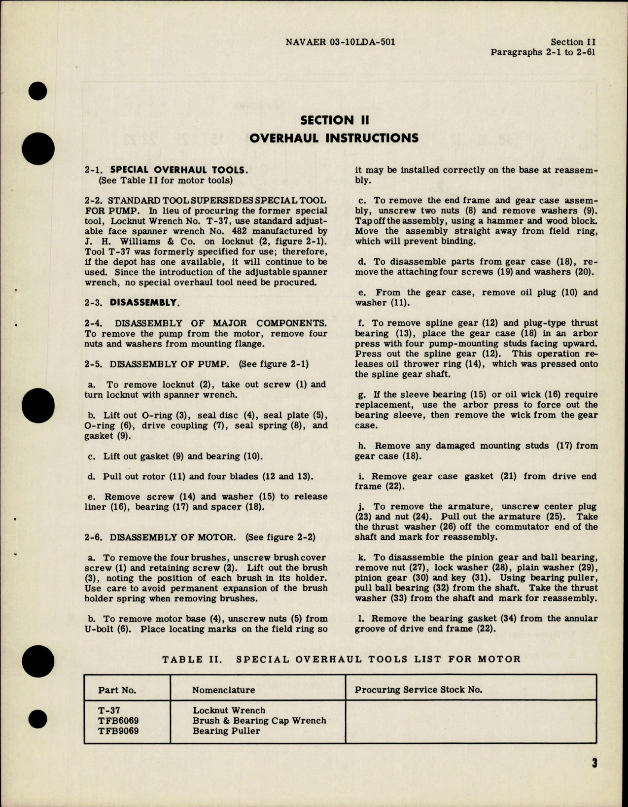 Sample page 7 from AirCorps Library document: Overhaul Instructions for Electric Motor Driven Water Pump - Model RD-7240 