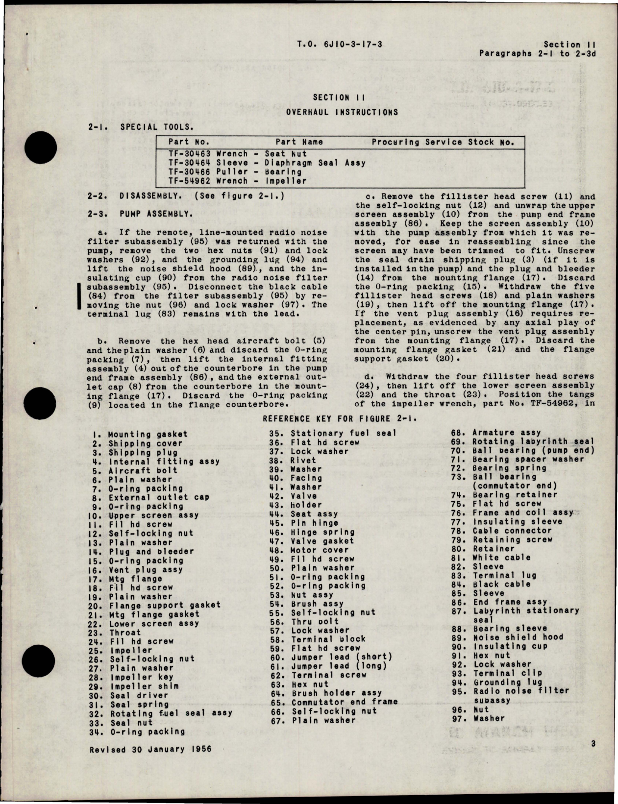 Sample page 5 from AirCorps Library document: Overhaul Instructions for Submerged Fuel Booster Pumps - TF-54900-1 Series 