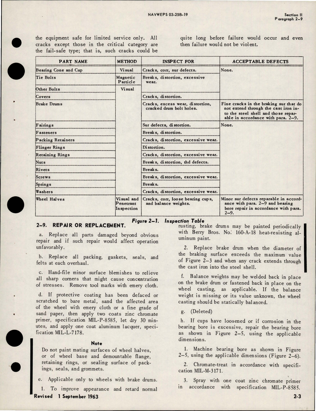 Sample page 9 from AirCorps Library document: Overhaul Instructions for Main Landing Gear Wheels 