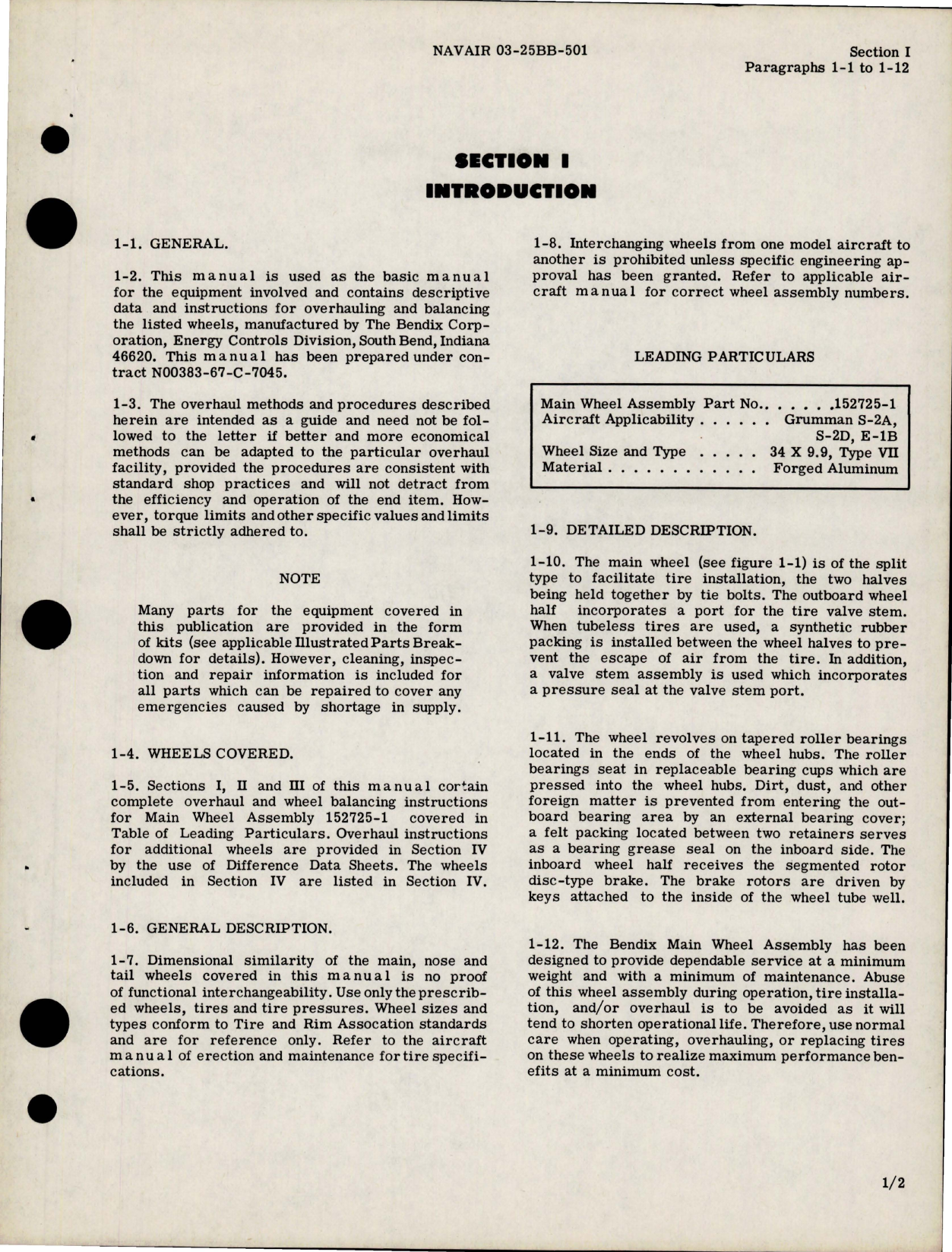 Sample page 5 from AirCorps Library document: Overhaul Instructions for Main Wheel, Nose Wheel and Tail Wheel 