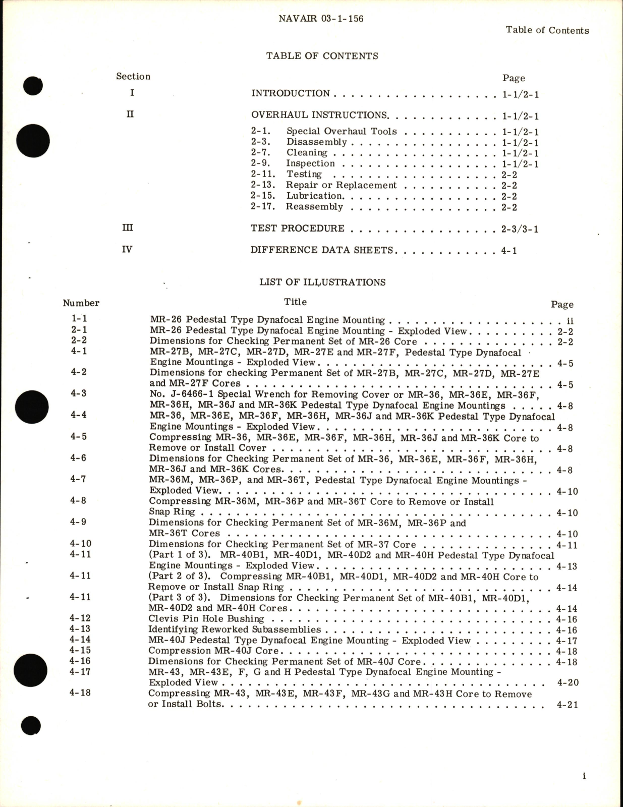 Sample page 7 from AirCorps Library document: Overhaul Instructions for Aircraft Engine Mounts 