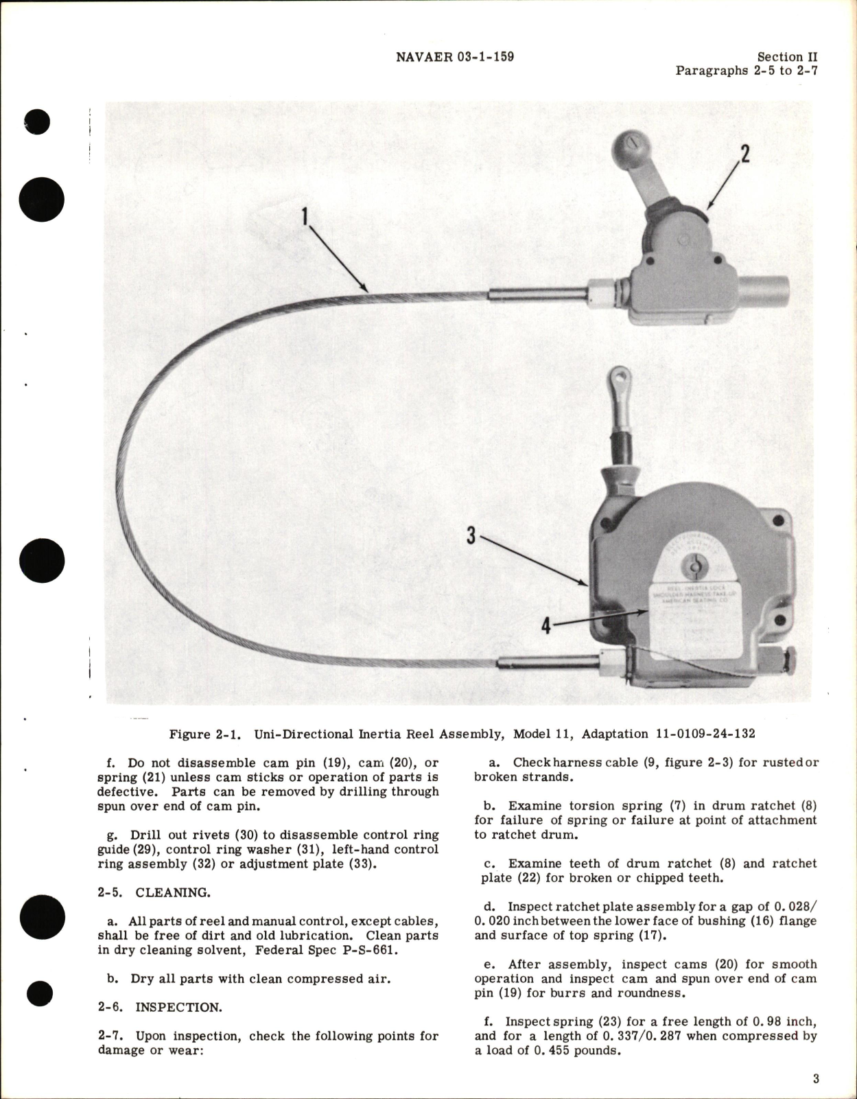 Sample page 7 from AirCorps Library document: Overhaul Instructions for Uni-Directional Inertia Reel Assembly Model 11