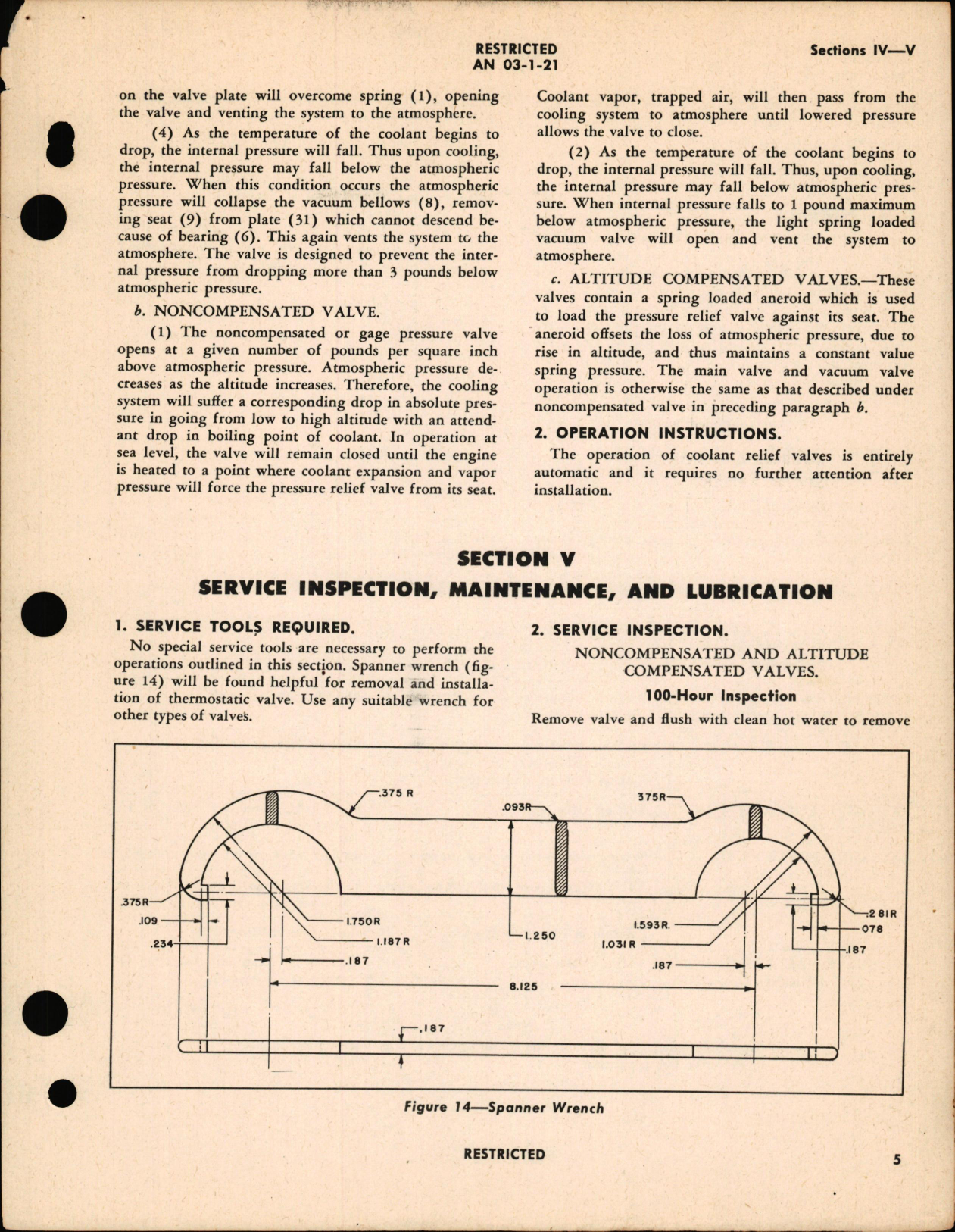 Sample page 7 from AirCorps Library document: Operation, Service, & Overhaul Instructions with Parts Catalog for Thermostatic, Noncompensated & Altitude Compensated Coolant Relief Valves