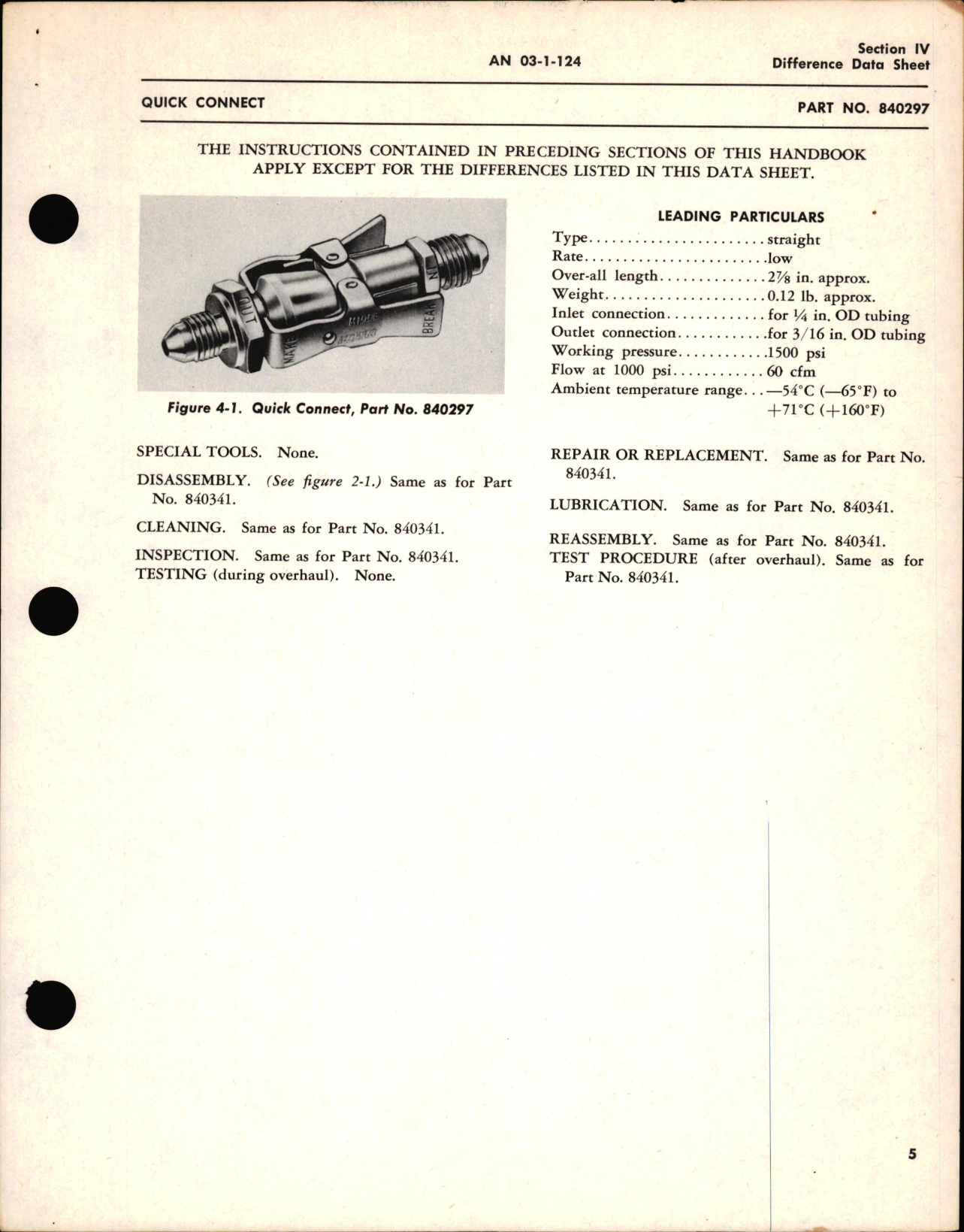 Sample page 7 from AirCorps Library document: Overhaul Instructions for Quick Connects Part Nos 80314, 840297, 840341, 840346, 840357, 840430