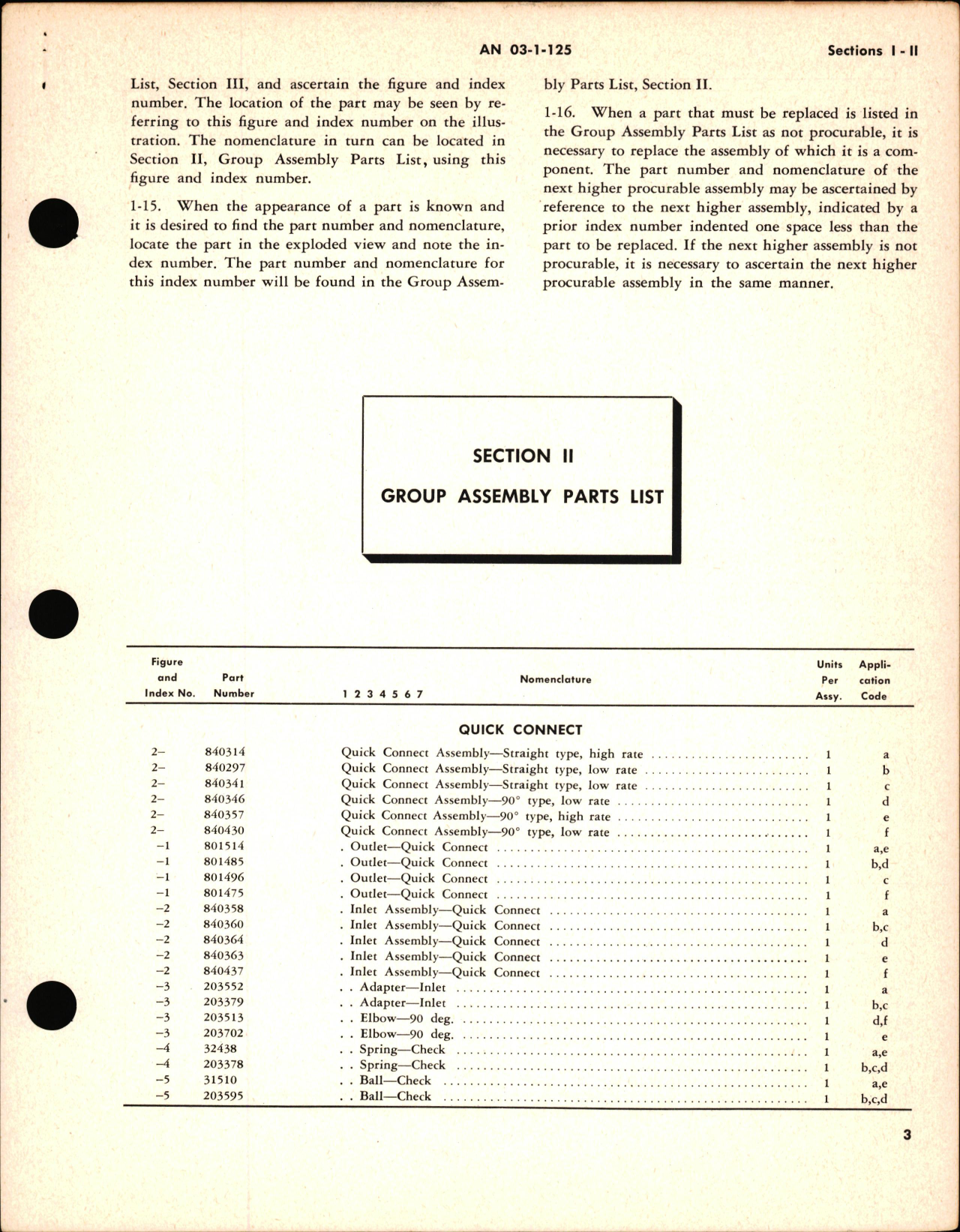 Sample page 5 from AirCorps Library document: Parts Catalog for Quick Connects Part Nos. 840314, 840297, 840341, 840346, 840357, 840340