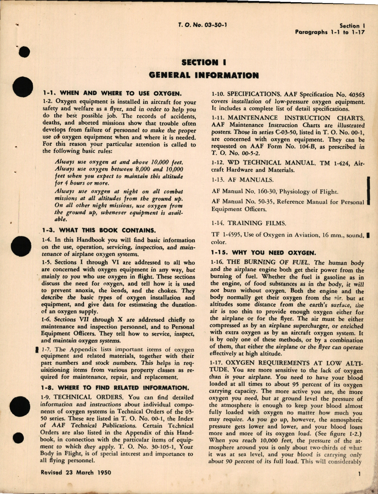 Sample page 7 from AirCorps Library document: Use and Maintenance Instructions for Oxygen Equipment