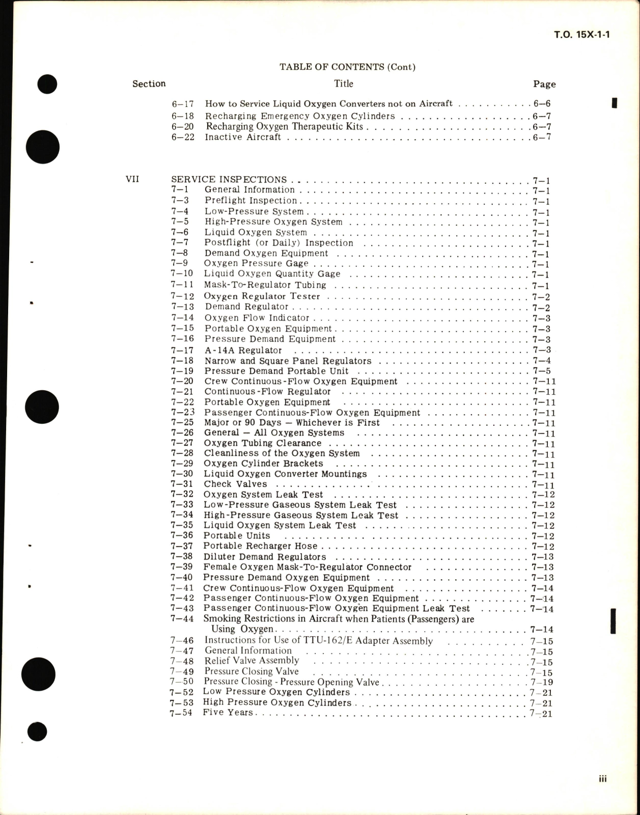 Sample page 5 from AirCorps Library document: Maintenance Instructions for Oxygen Equipment