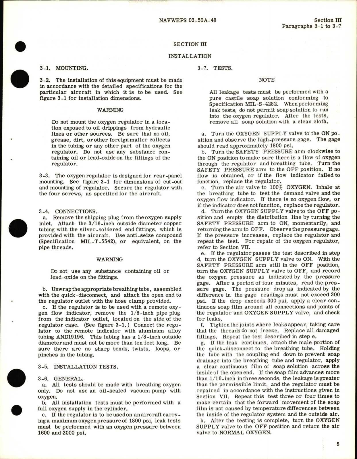 Sample page 9 from AirCorps Library document: Operation, Maintenance, & Overhaul Instructions for Diluter Demand Oxygen Regulator