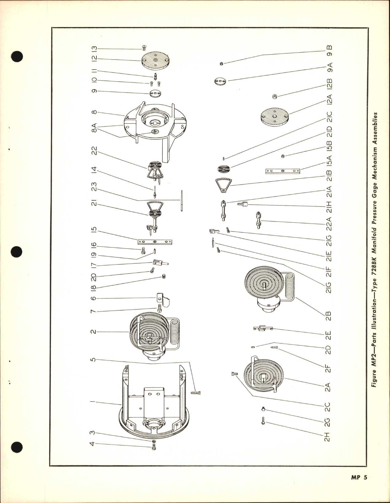 Sample page 5 from AirCorps Library document: Parts Catalog for Kollsman Dual Manifold Pressure Gage