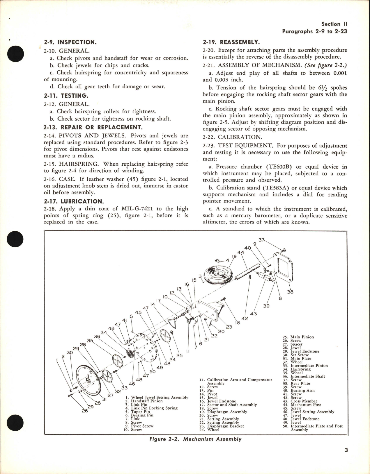 Sample page 5 from AirCorps Library document: Overhaul Instructions for Kollsman Sensitive Altimeter 1846X-10-04