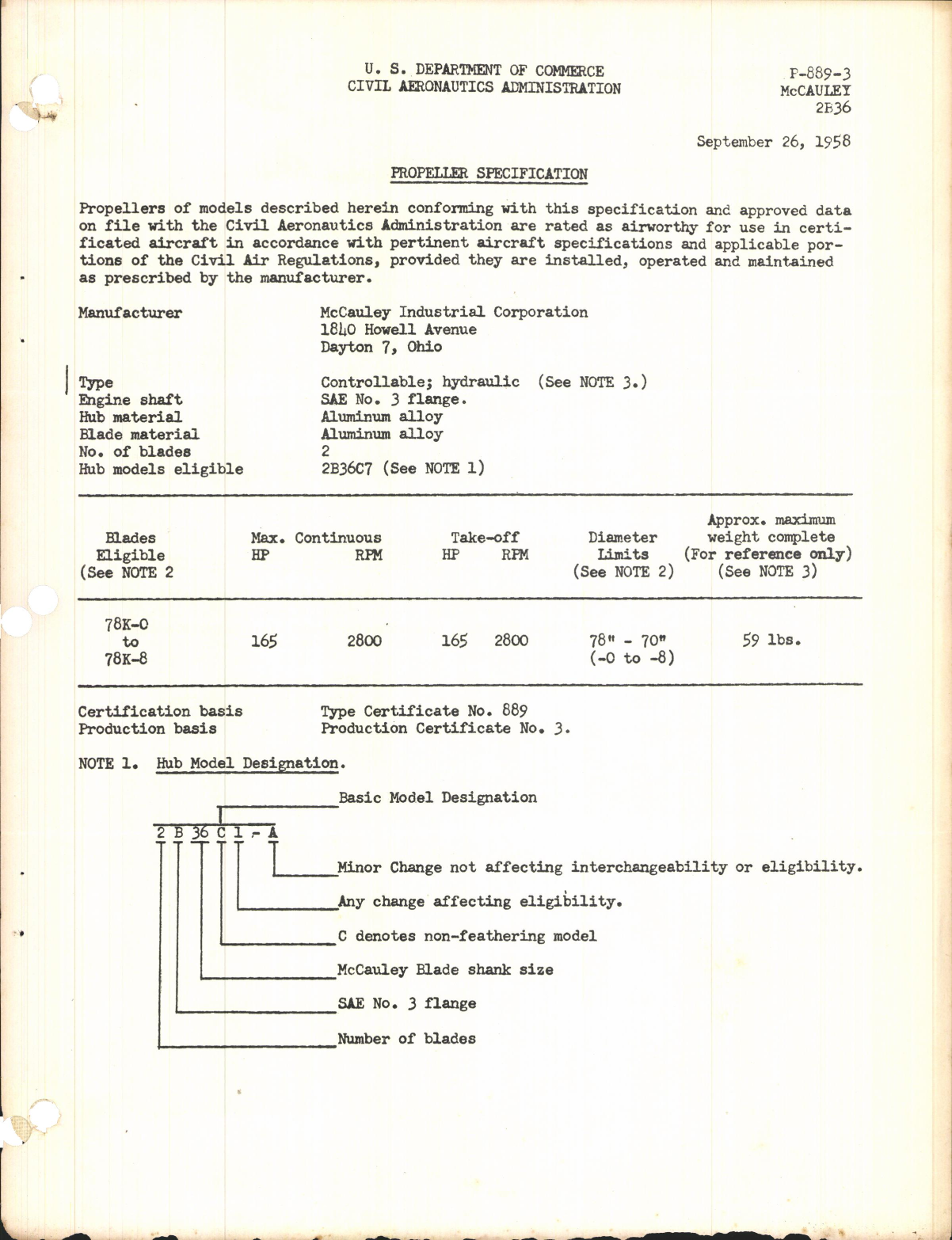 Sample page 1 from AirCorps Library document: 2B36