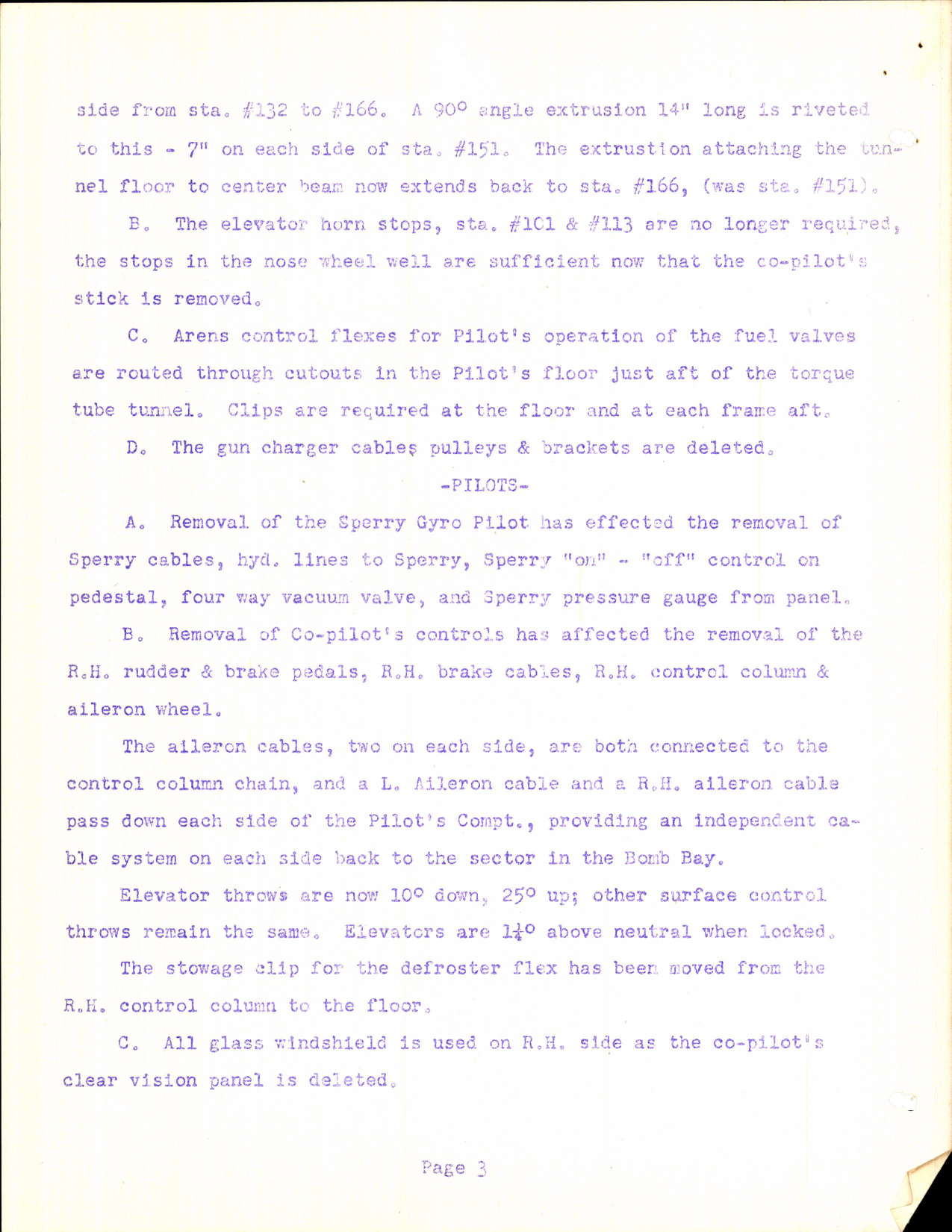 Sample page 6 from AirCorps Library document: Review of Mechanical Changes for B-25H #1 and Subs