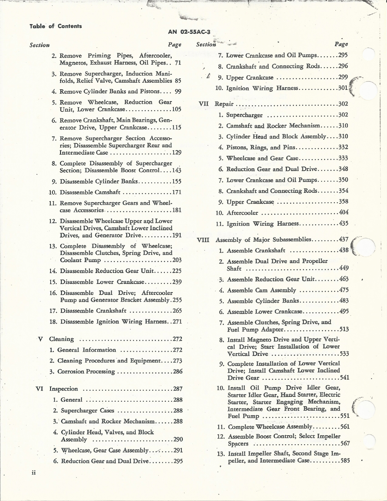 Sample page 4 from AirCorps Library document: Overhaul Instructions for Models V-1650-3, -7, and Merlin 69 & 69 Engines